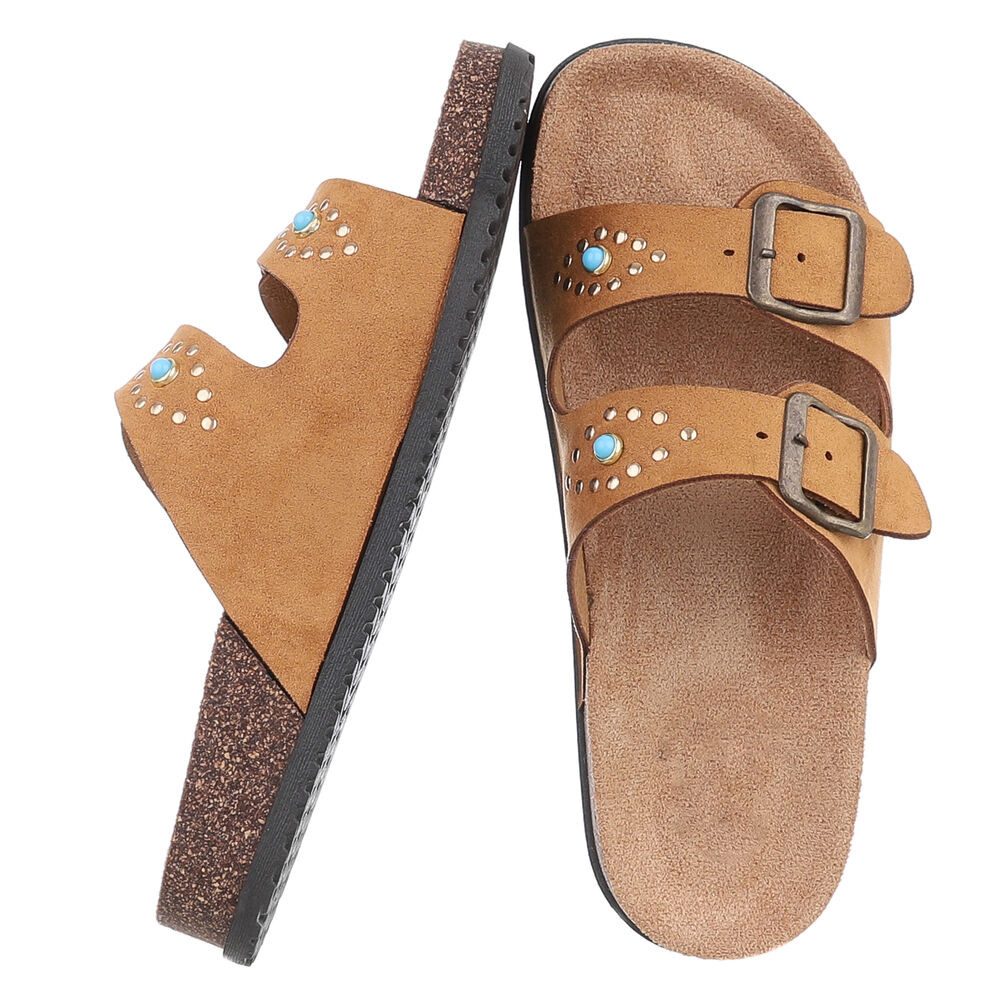 Ital-Design Bequeme Sandalen mit verstellbaren Riemen für Damen Pantolette günstig online kaufen