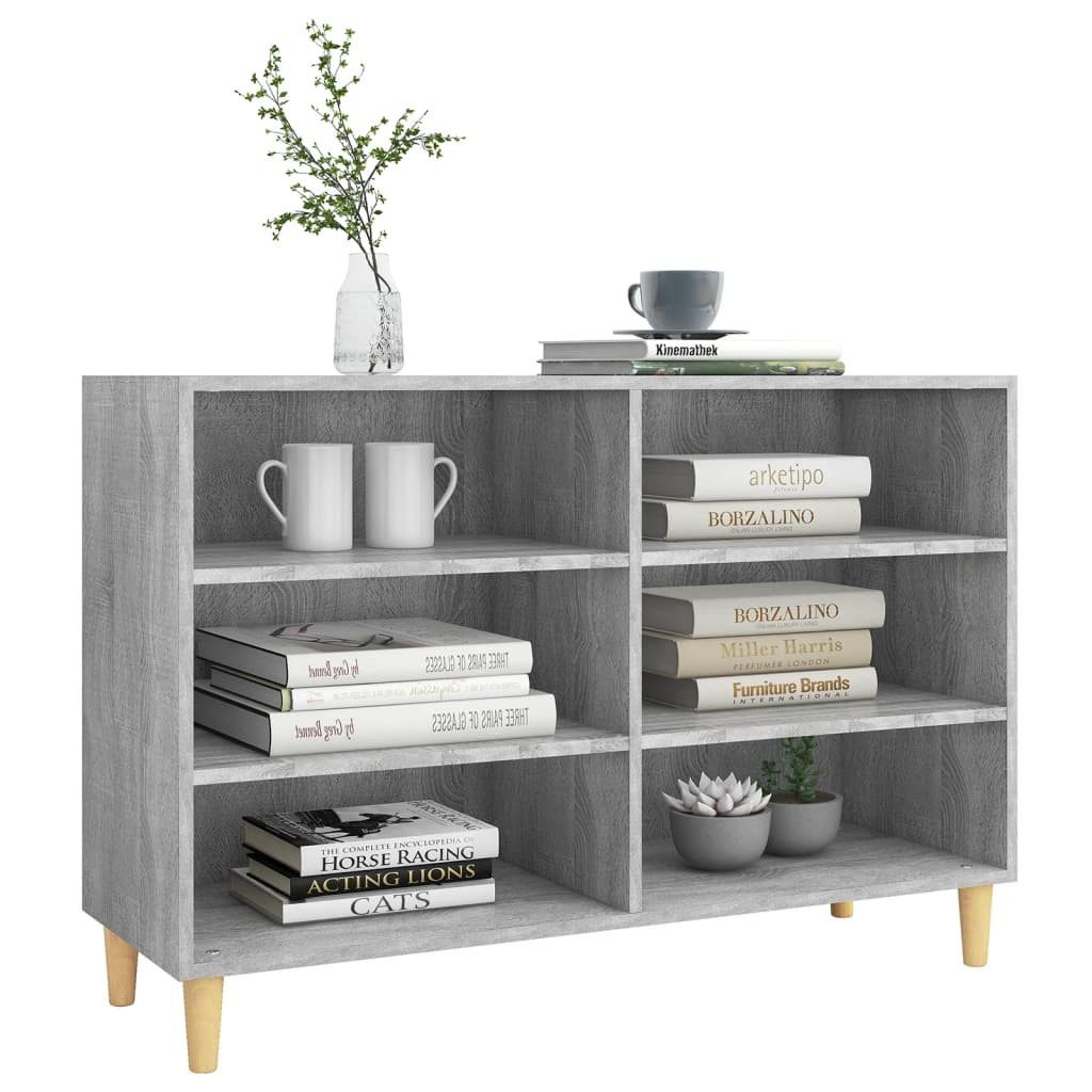 vidaXL Fächerschrank Sideboard Grau Sonoma 103,5x35x70 günstig online kaufen