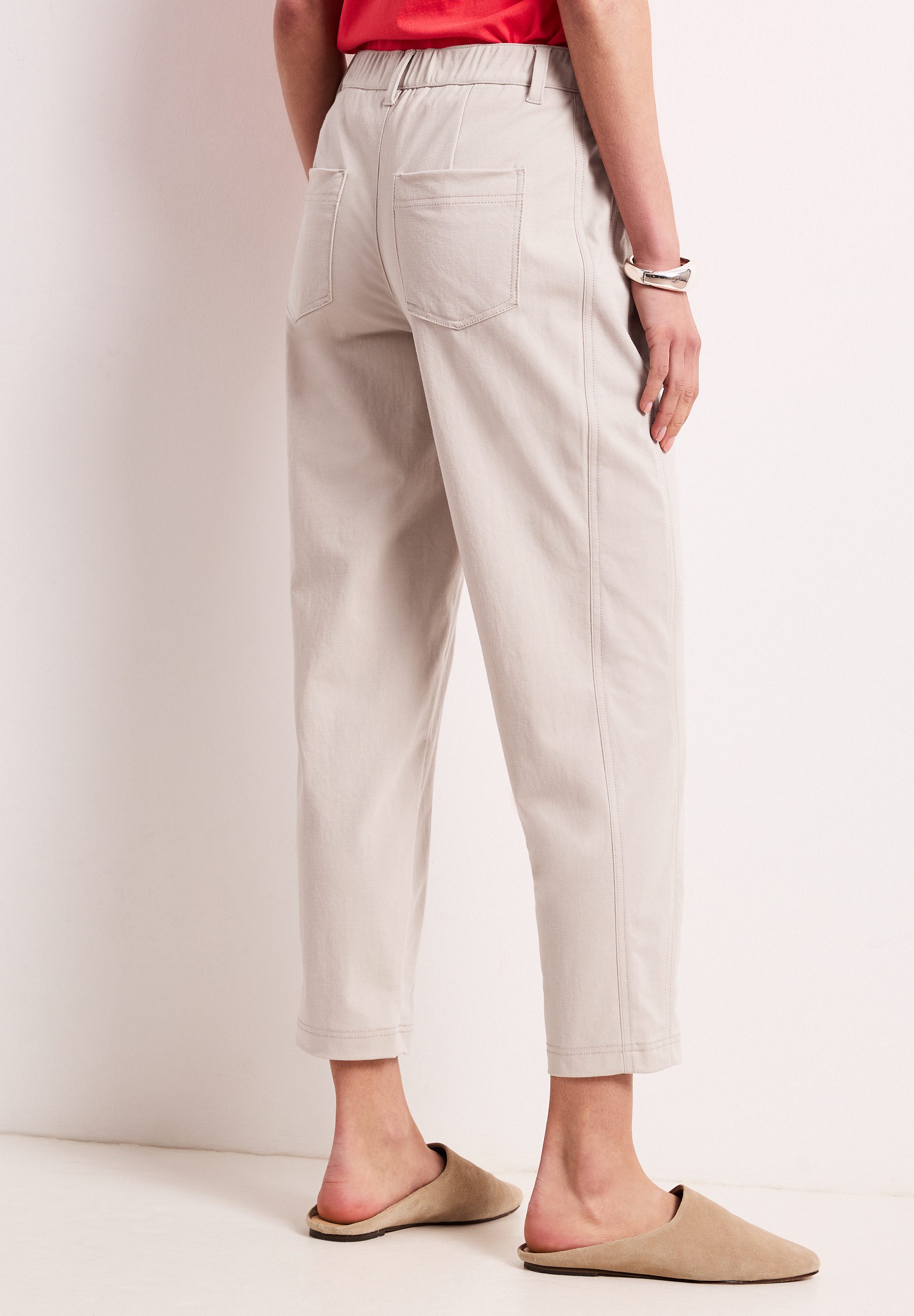 STREET ONE Stoffhose High Waist