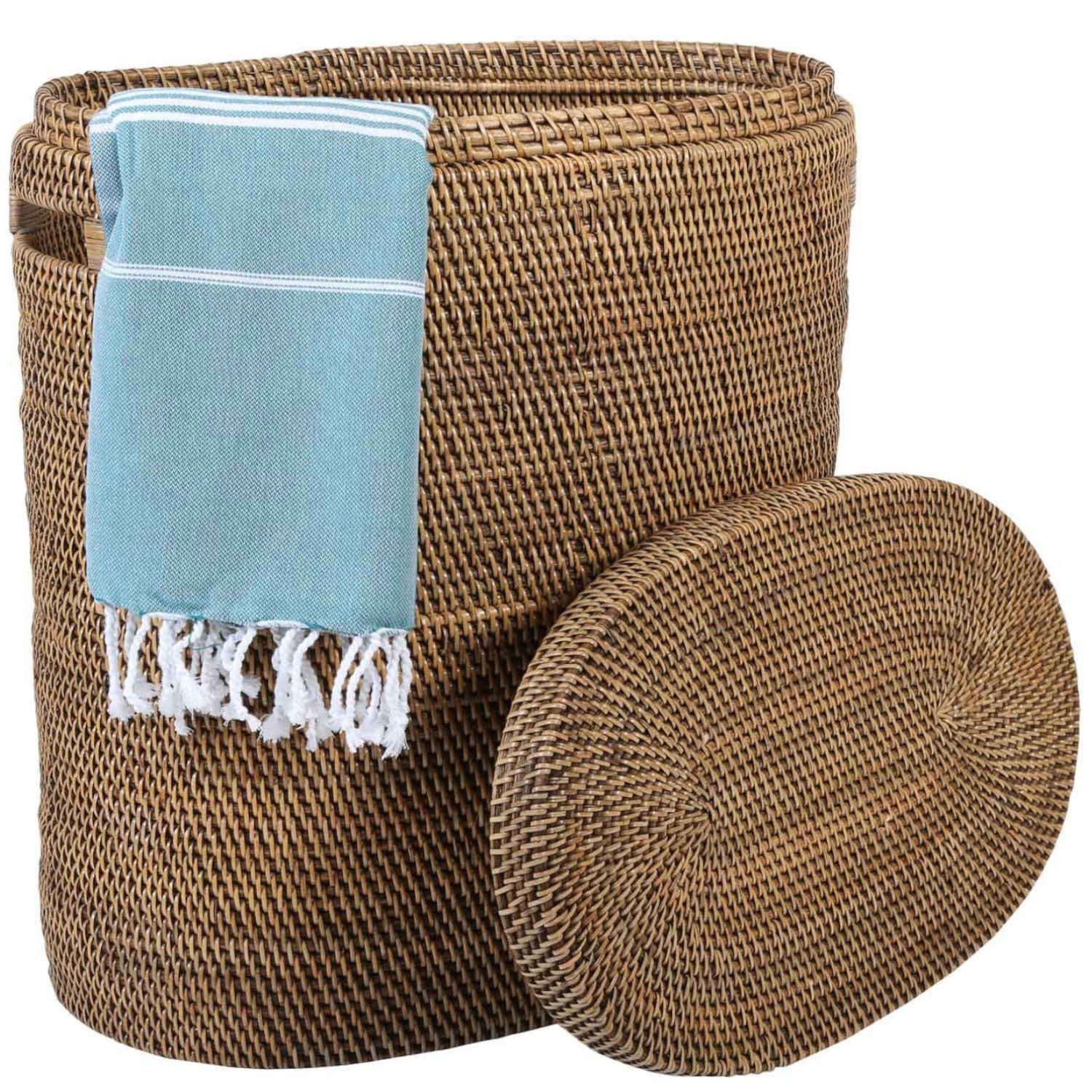 Casa Moro Wäschekorb Rattan Wäschesortierer ELA günstig online kaufen