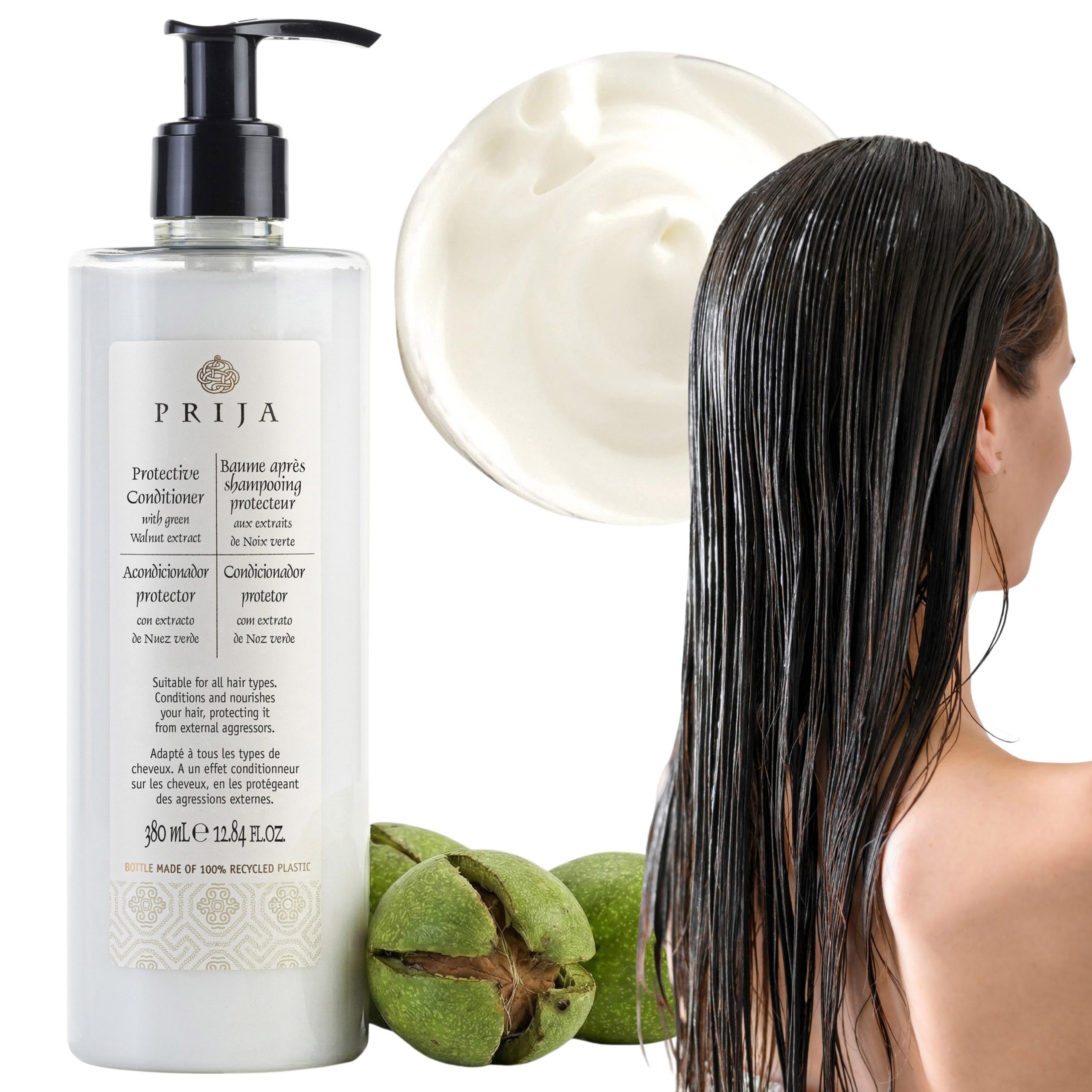 PRIJA Haarspülung PRIJA Natürliche Haarspülung mit Walnussextrakt, vegan