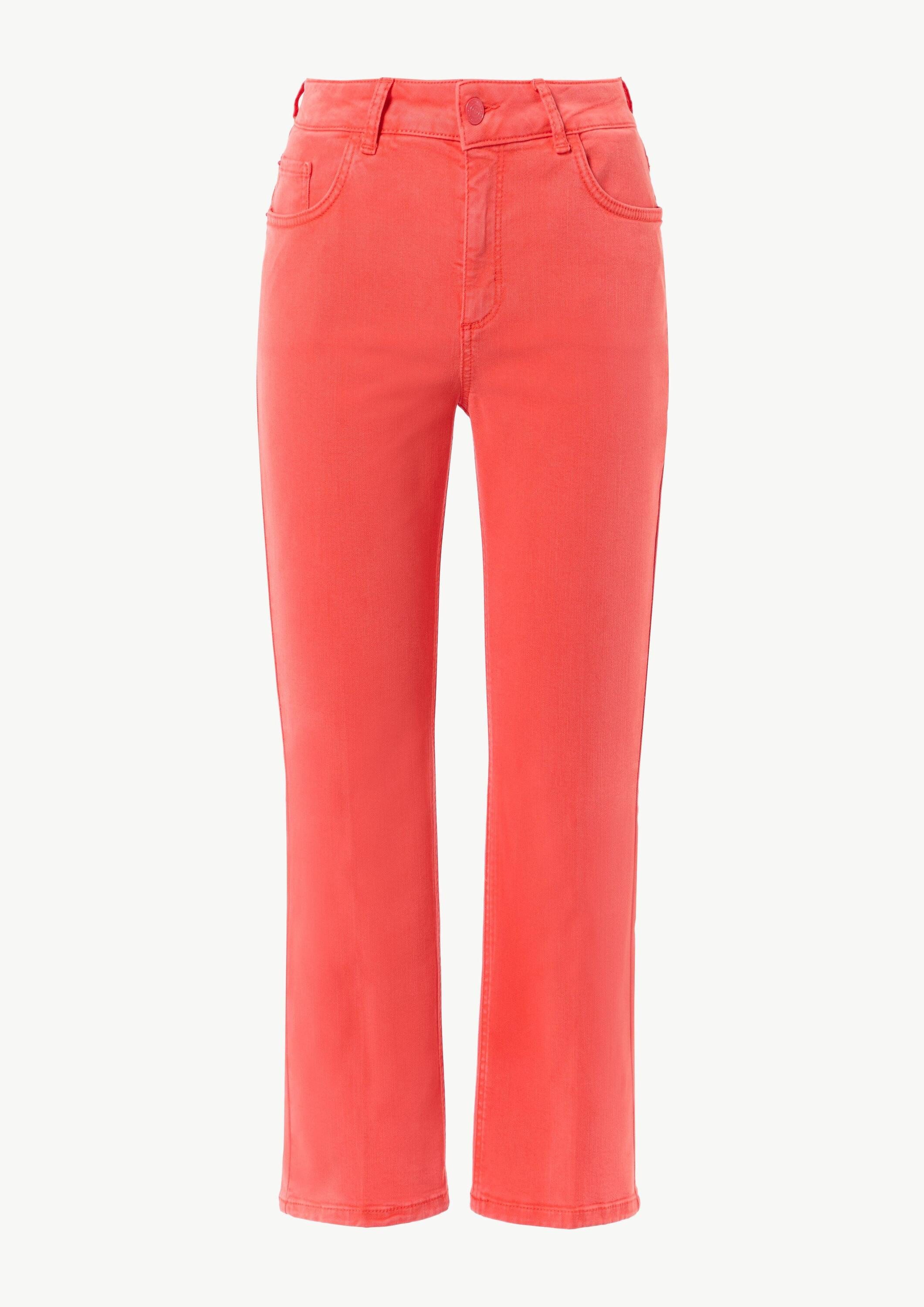 comma Chinos Hose Denim mit Flared Leg