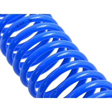 Hochdruckschlauch Druckluftschlauch Spiral PU 20m 5x8mm blau, L: 20,00 m