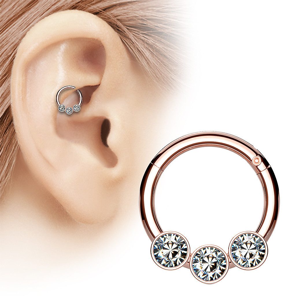 Taffstyle Nasenpiercing Septum Piercing Scharnier Ring günstig online kaufen