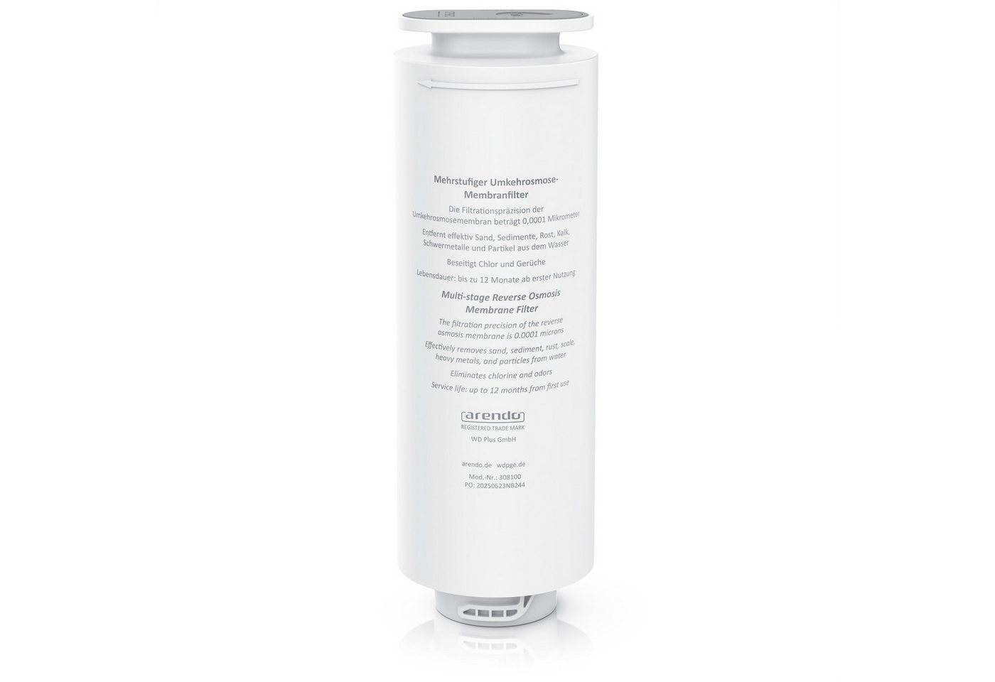 Arendo Ersatzfilter für Arendo Osmoseanlage, 7 stufiges Multi-Barrier Filter-System (5+2), Zubehör für Arendo Osmoseanlage, Wasserfilter, Austauschfilter, bis 12 Monate/4000 L, Kalkschutz