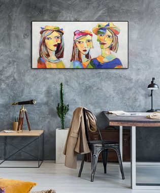 KUNSTLOFT Gemälde Picasso's Musen 120x60 cm, Leinwandbild 100% HANDGEMALT Wandbild Wohnzimmer