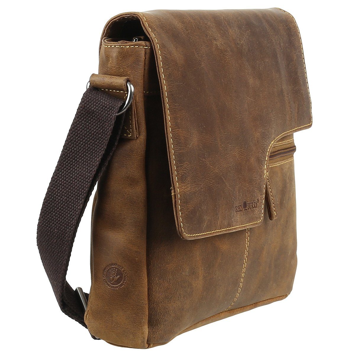 Greenburry Umhängetasche Vintage Leder Messenger Schultertasche günstig online kaufen