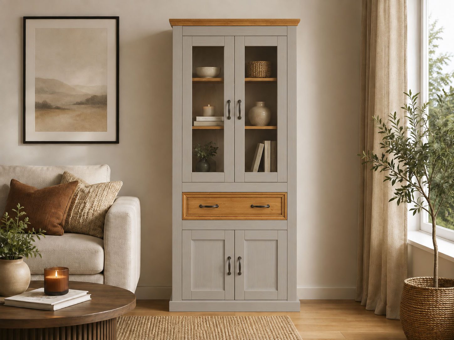 OTTO home Vitrine Selma Höhe 180 cm (2-trg)