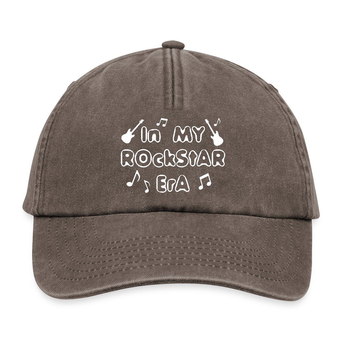 Spreadshirt Baseball Cap In My Rockstar Era Bandshirt Rock Festival Design Vintage Cap (1-St)