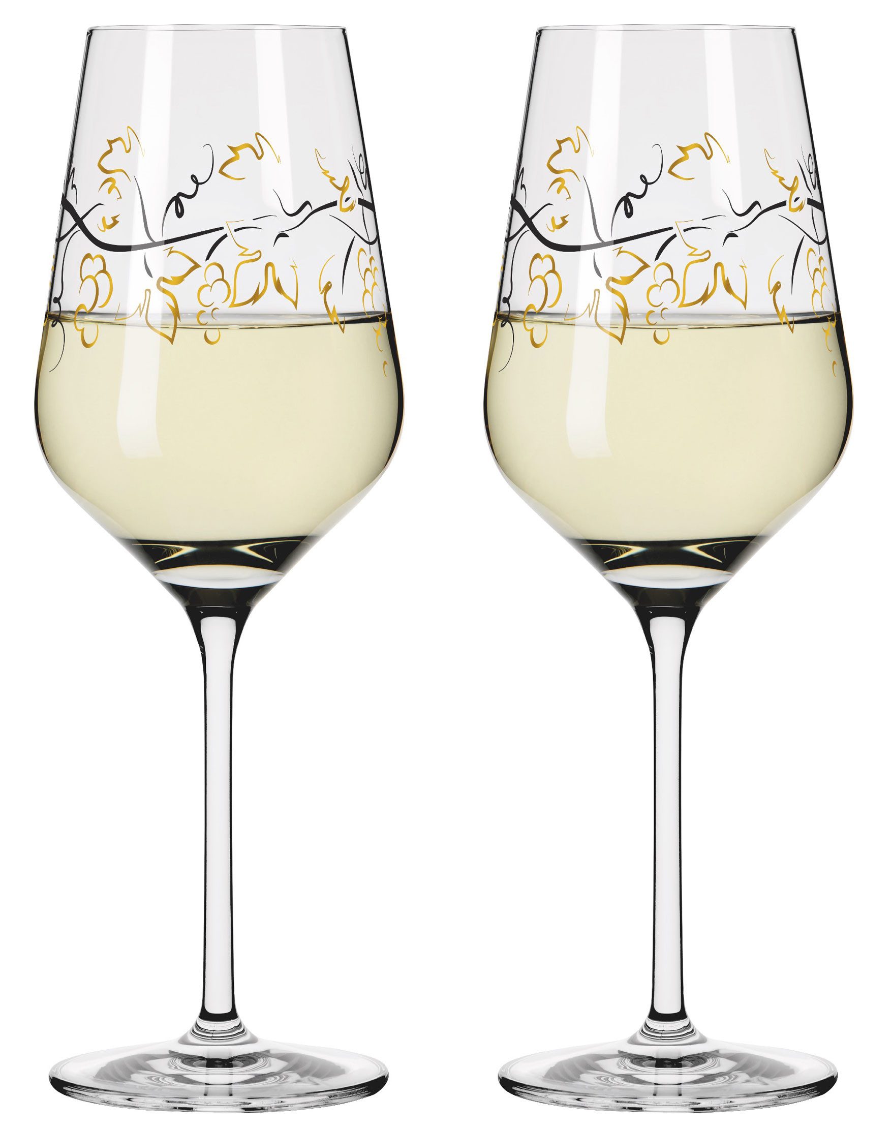 Dekomiro Weißweinglas RITZENHOFF 3011012 2er Set Herzkristall, 2-tlg., Glas
