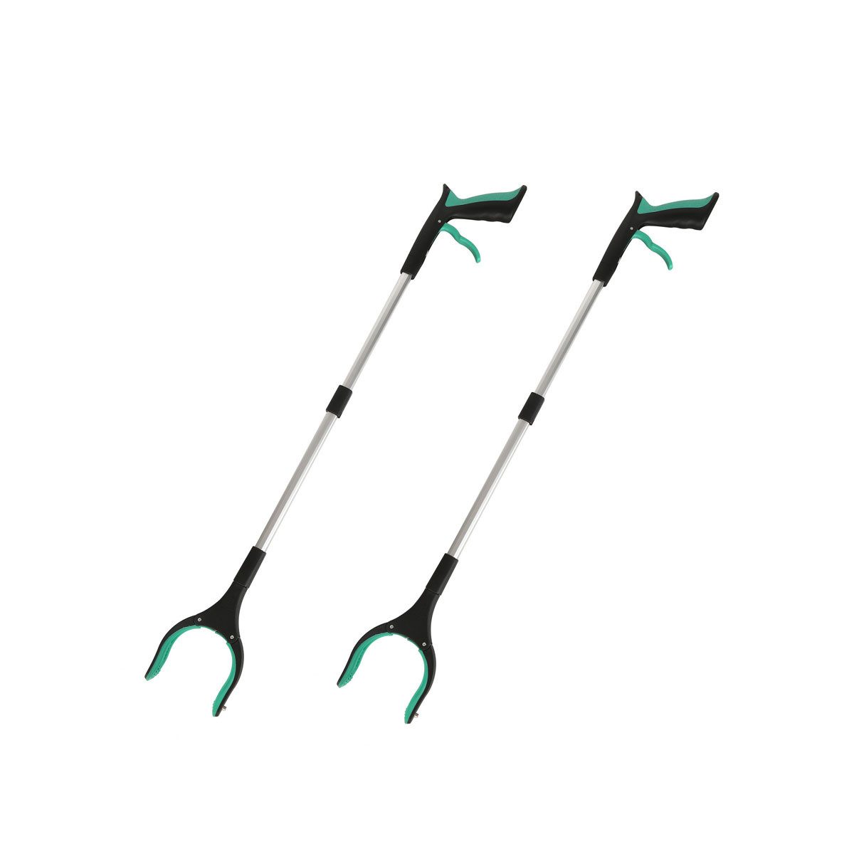 FELIXLEO Greifarm 2er-Pack 80cm Greifzange für Senioren mit 360° Drehkopf rutschfest., 2-tlg.