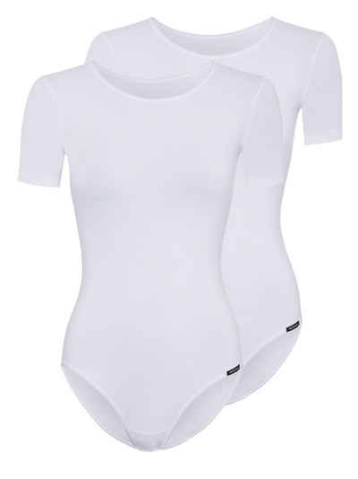 Skiny Body 2er Pack Body kurzarm Cotton Bodies (Packung, 2-tlg) nachhaltig