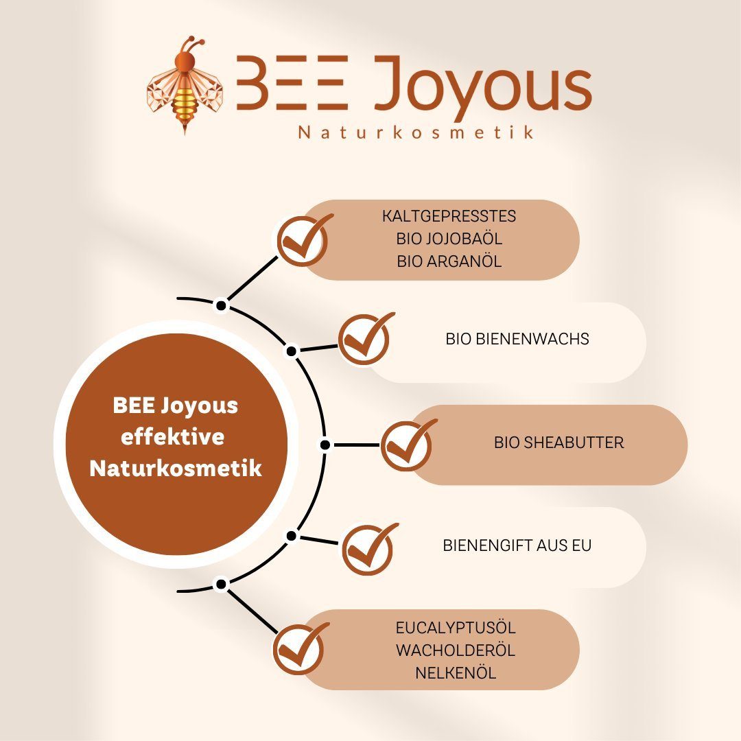 Hautcreme mit Apitoxin BEE Joyous® Joyous Pflegesalbe BEE tiefenwirkende Bienengift-Salbe,