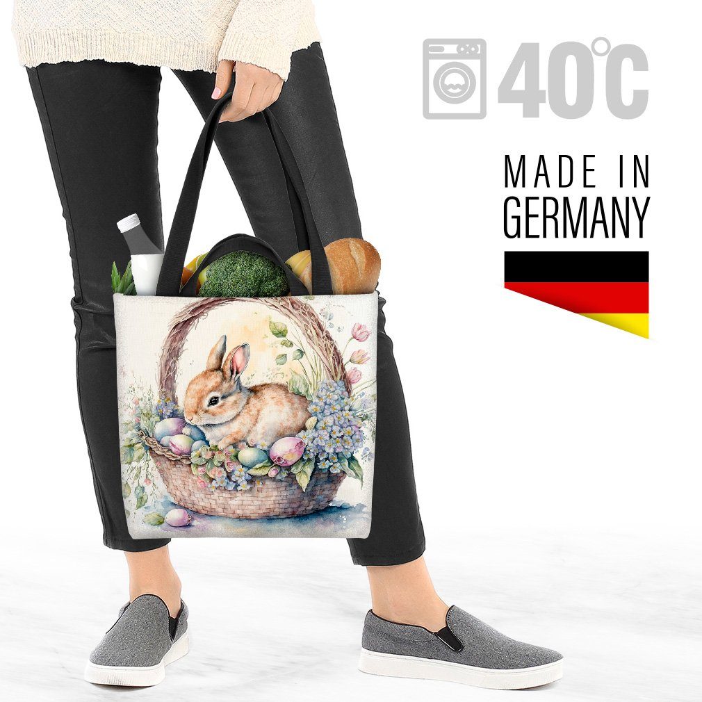 VOID Henkeltasche (1-tlg), Hase Bag Einkaufstasche Ostern Osterkorb Tasche Shopper Kleiner