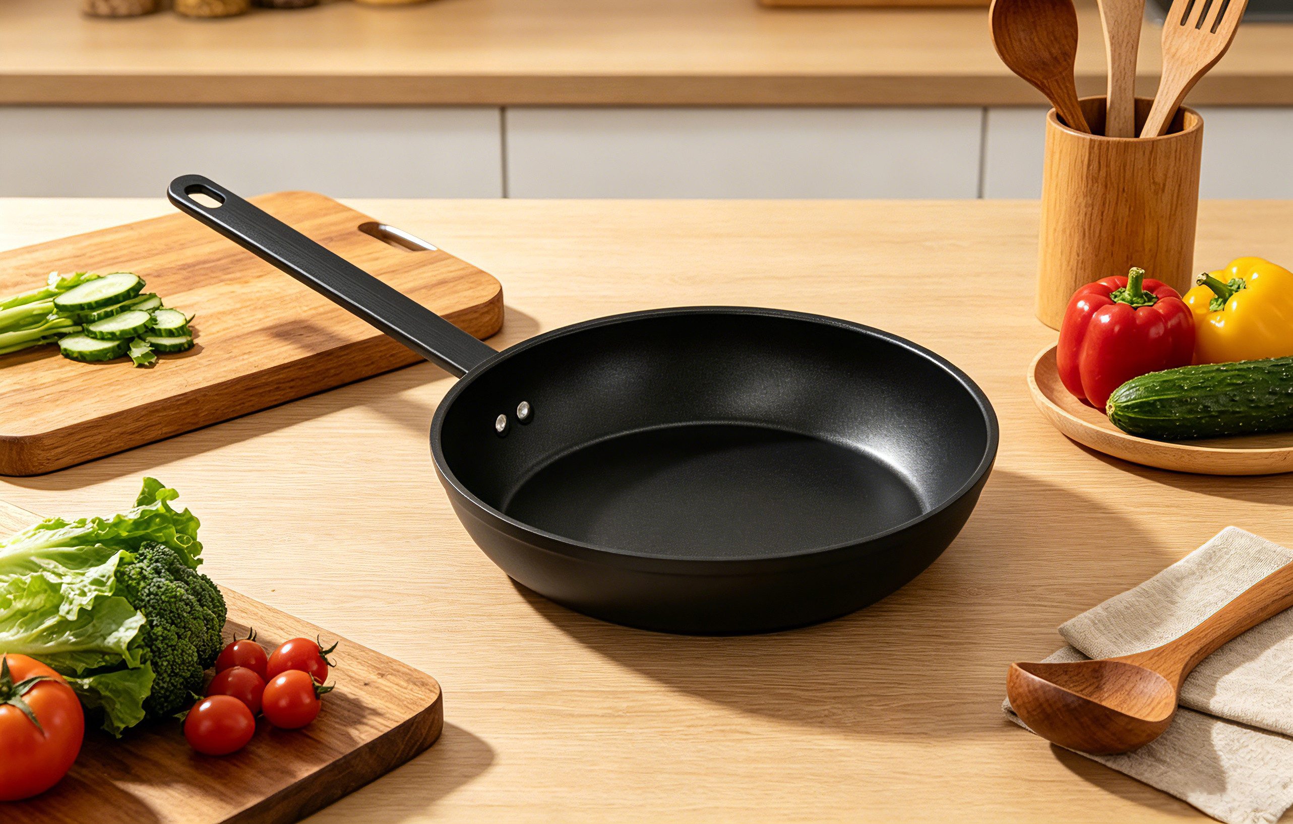 Hanseatic Bratpfanne ALU PRO, Aluminium (1-tlg), Profi Pfanne mit Antihaftbeschichtung, für alle Herdarten, Induktion – Bild 5 von 5