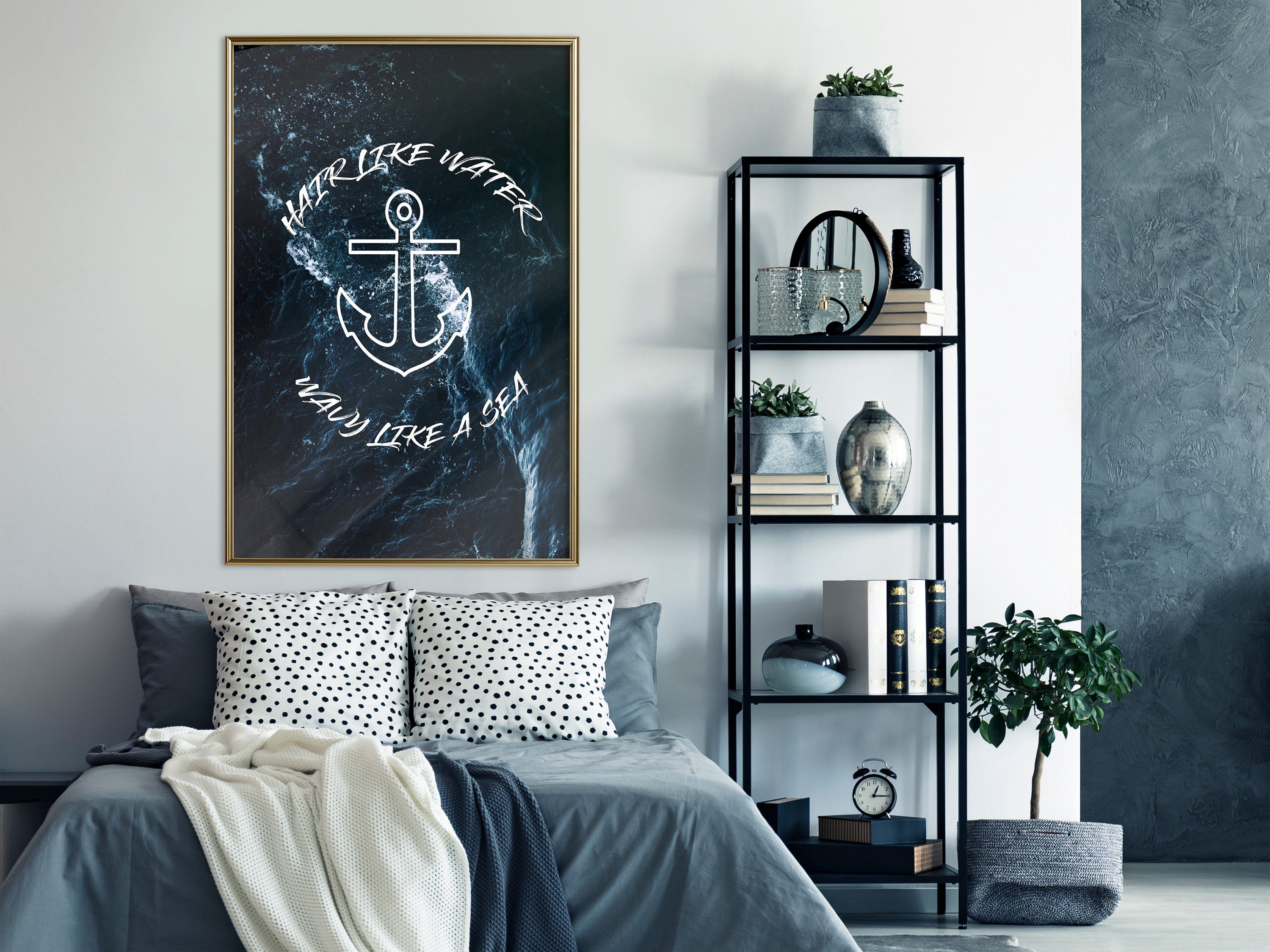Artgeist Poster Hair like Water, Wavy like a Sea []