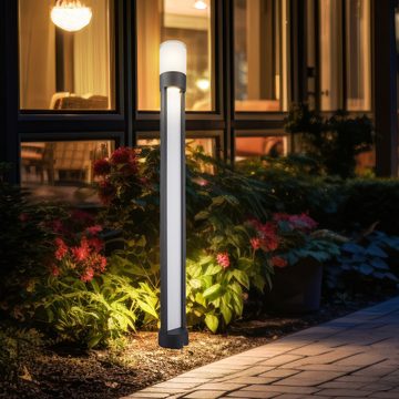 etc-shop Pollerleuchte, LED-Leuchtmittel fest verbaut, Warmweiß, Stehleuchte Außenleuchte Gartenlampe Balkonleuchte Terrasse