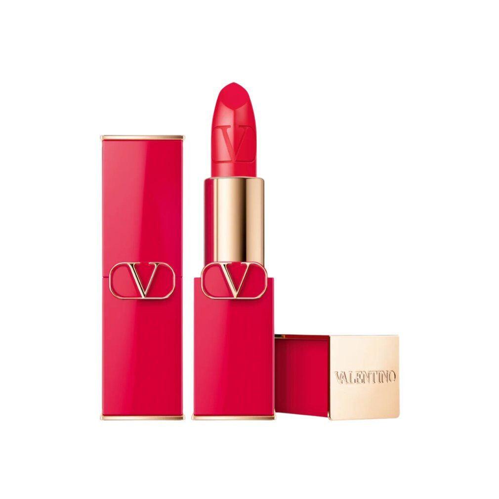 Valentino Lippenstift Rosso Satin Finish Creme-Lippenstift 404R Nachfüllbar 3,5 g