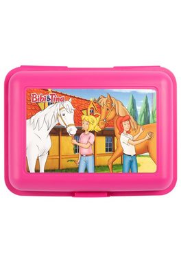 United Labels® Lunchbox Bibi und Tina Brotdose mit Trennwand, Kunststoff (PP)