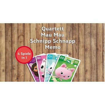 ASS Altenburger Spiel, Familienspiel 10044022 - Gabbys Dollhouse - Quartett 4 in 1, Familienspiel