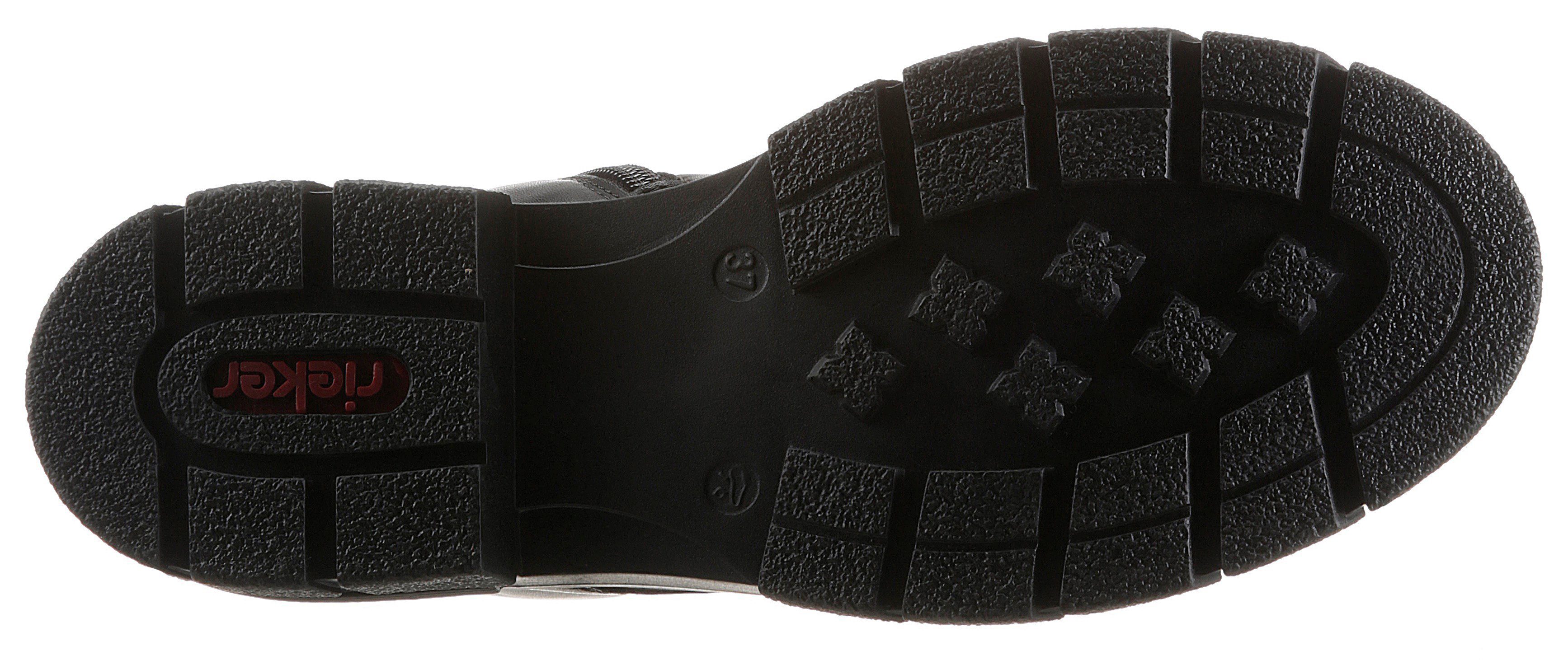 Rieker Schnürboots mit kräftiger Profilsohle