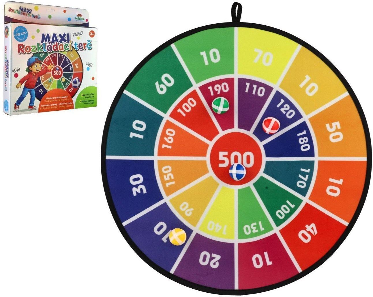 TEDDIES Zielscheibe TEDDIES Maxi-Target für solche Reißverschlüsse 70cm