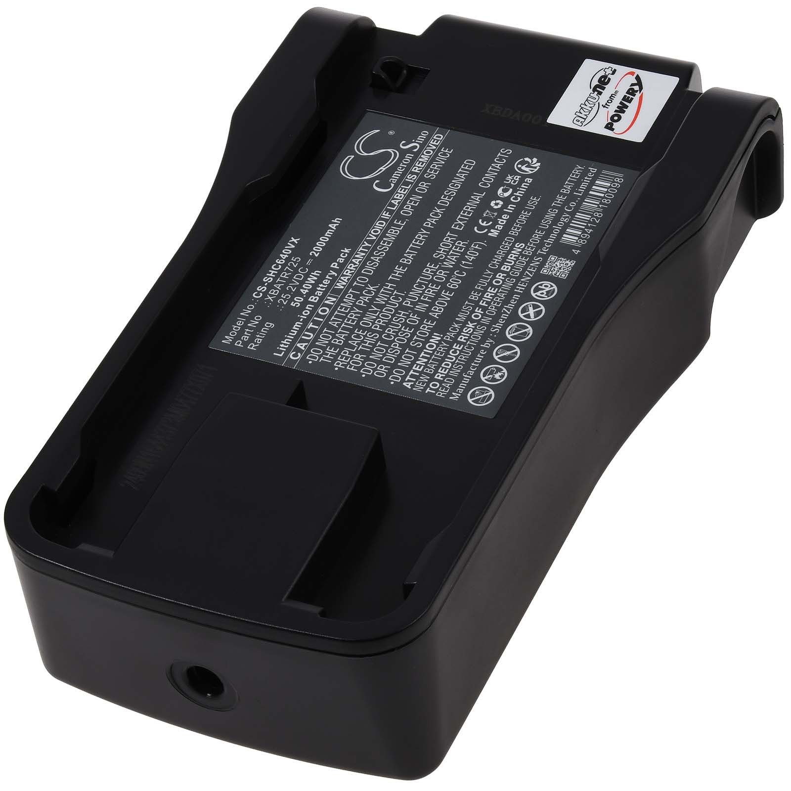 Powery Akku für Shark Anti Hair Warp IZ320UK / IZ320UKT Akku 2000 mAh (25.2 V)