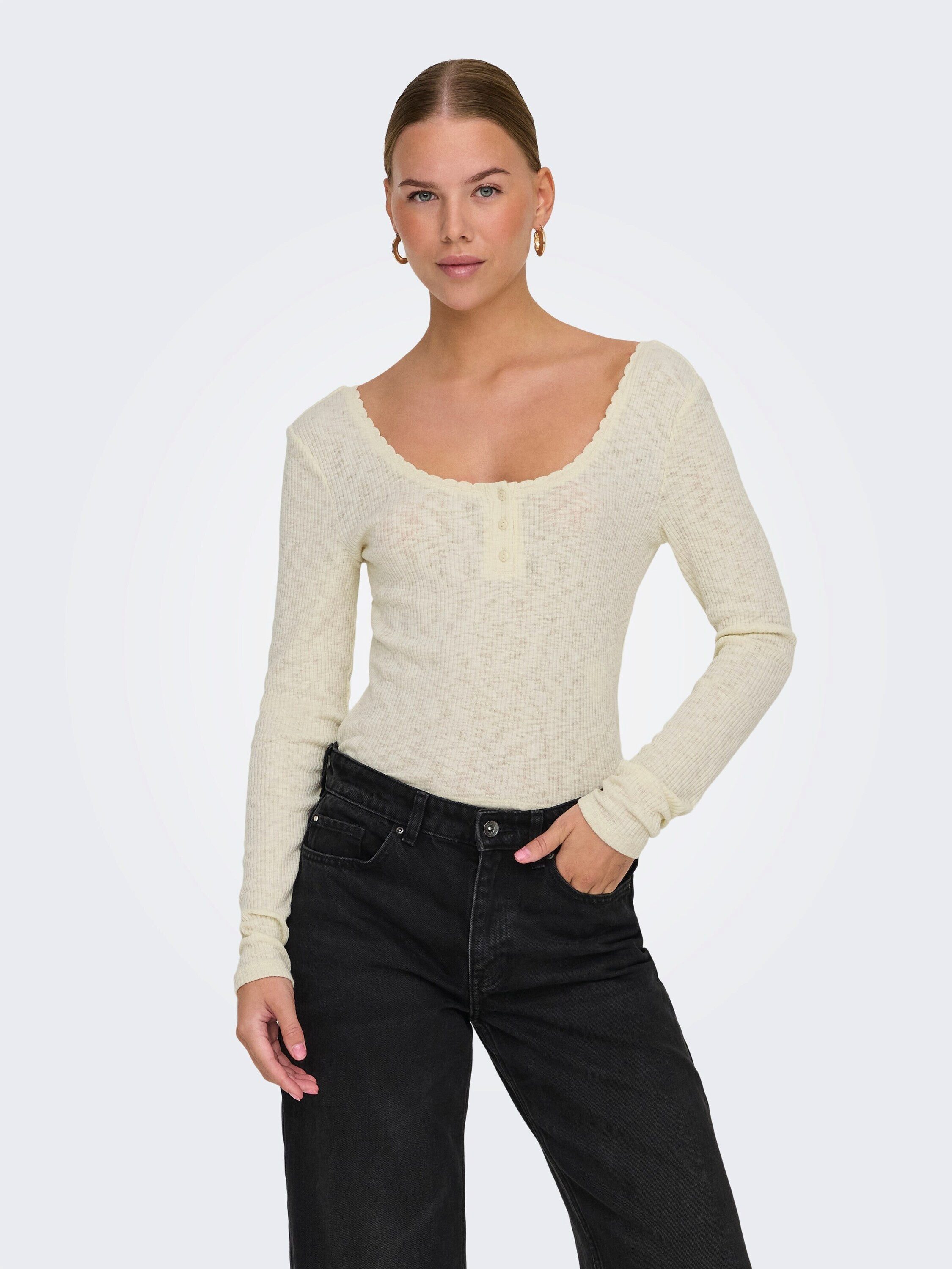 ONLY Langarmshirt ONLJULIANE (1-tlg) Plain/ohne Details günstig online kaufen