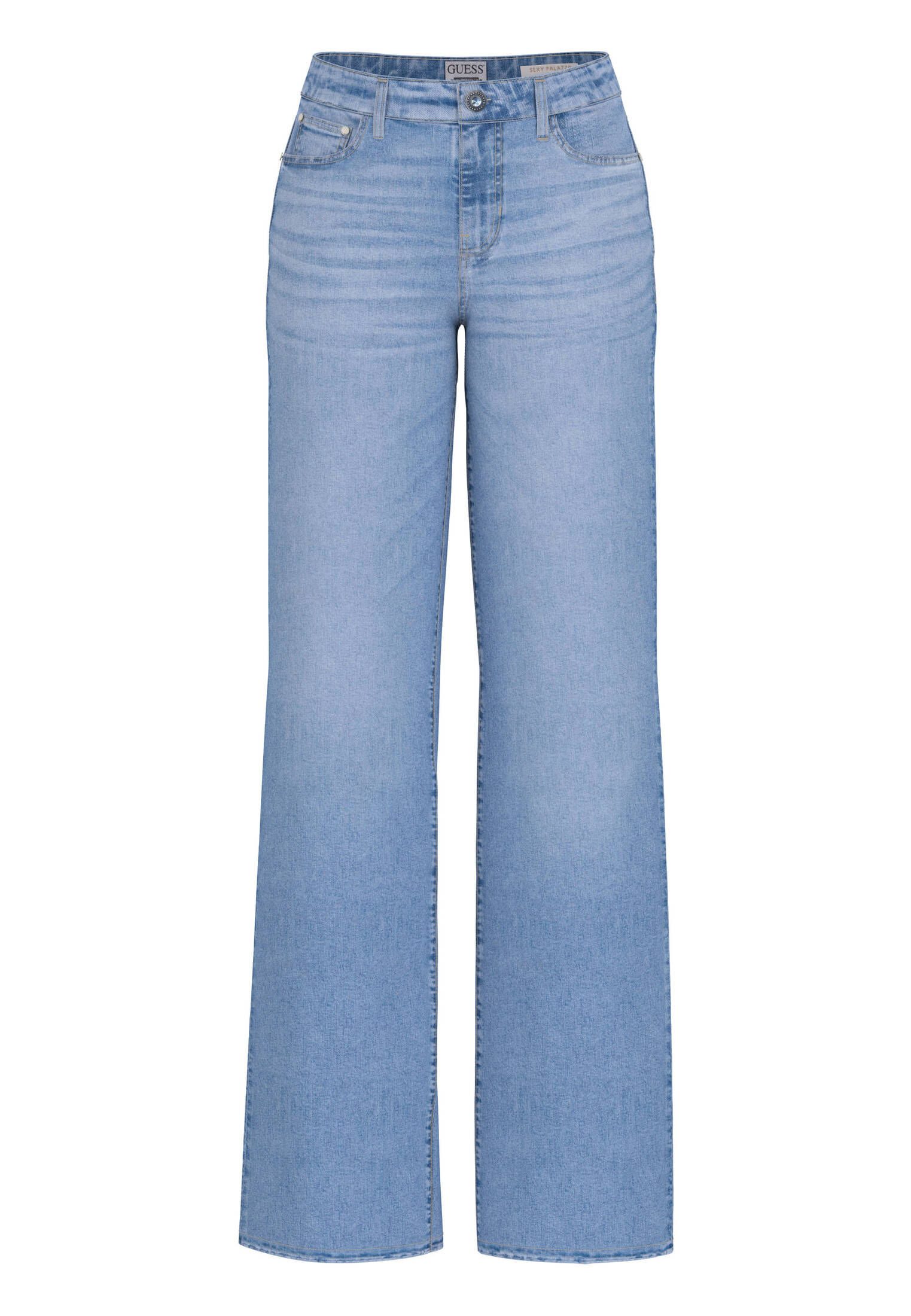 Guess 5-Pocket-Jeans Damen Jeans SEXY PALAZZO günstig online kaufen