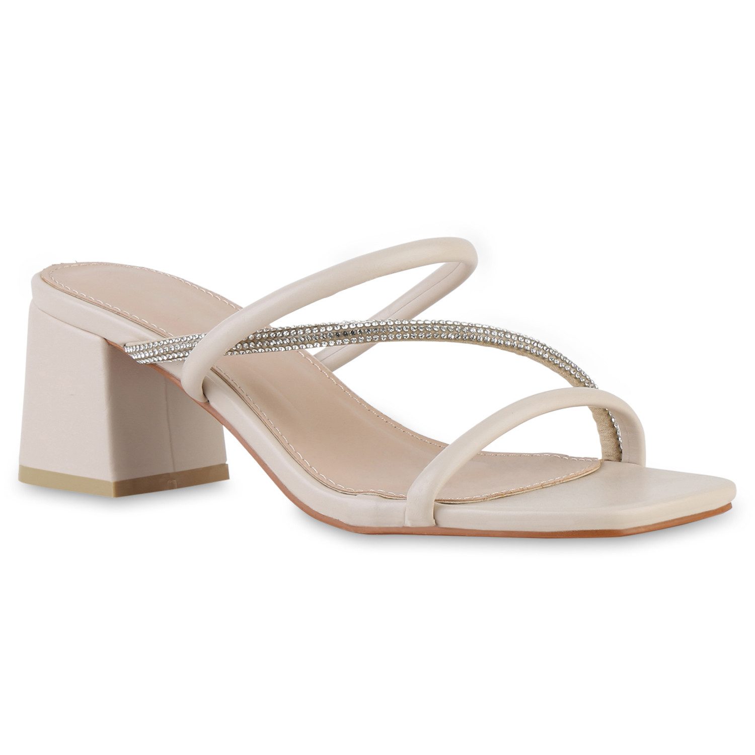 VAN HILL 841540 Sandalette Damen Pantoletten günstig online kaufen
