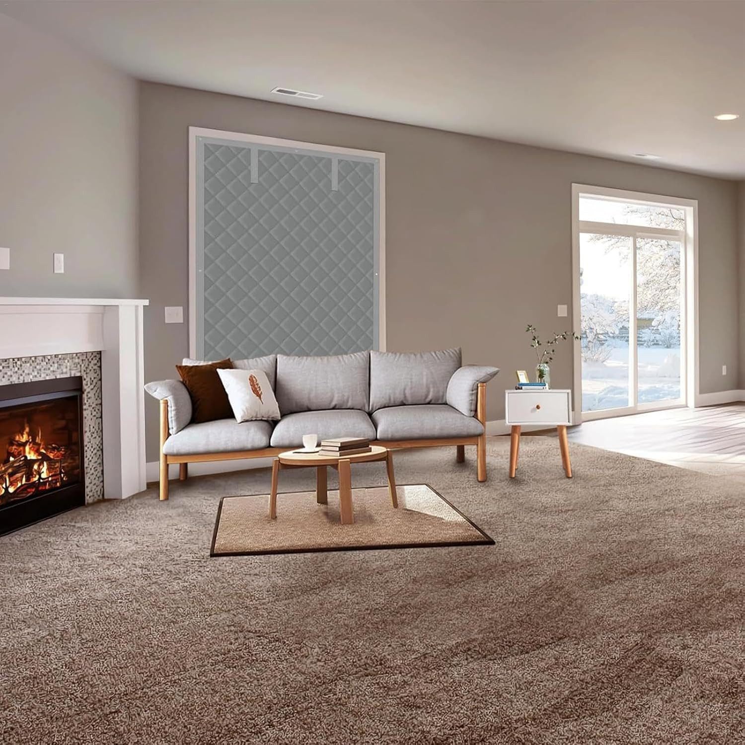 Coonoor Vorhang Verdickte Schalldämmvorhänge, Windschutz- und Kälteschutzvo günstig online kaufen