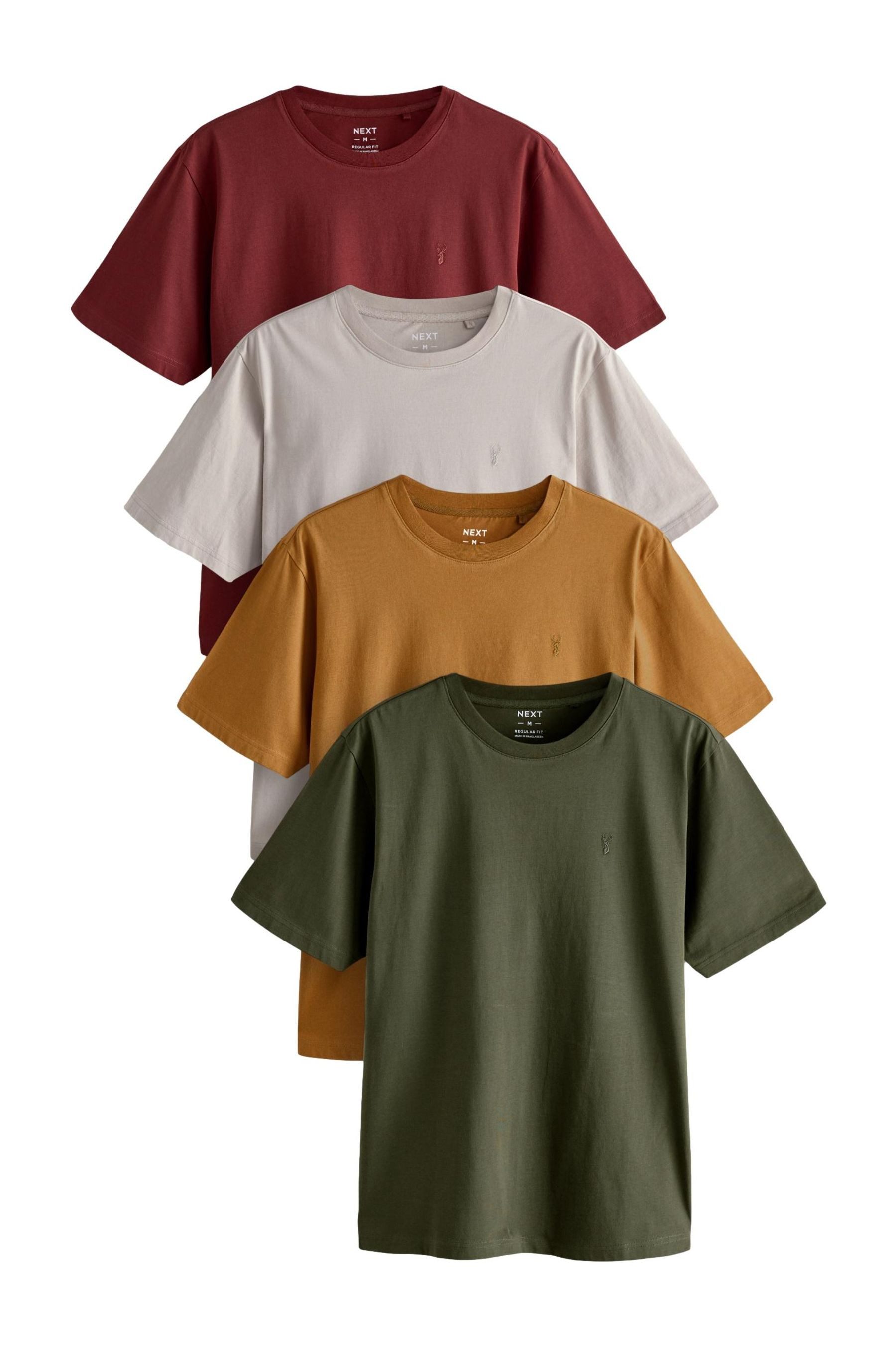 Next T-Shirt Regular Fit T-Shirts, 4er-Pack günstig online kaufen