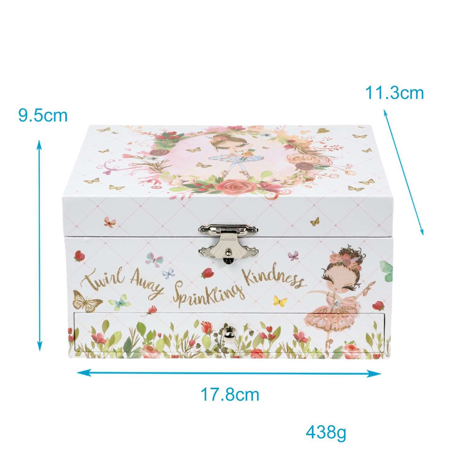 Intirilife Schmuckkasten (1 St), Schmuckschatulle mit Spieluhr Musikschmuck günstig online kaufen