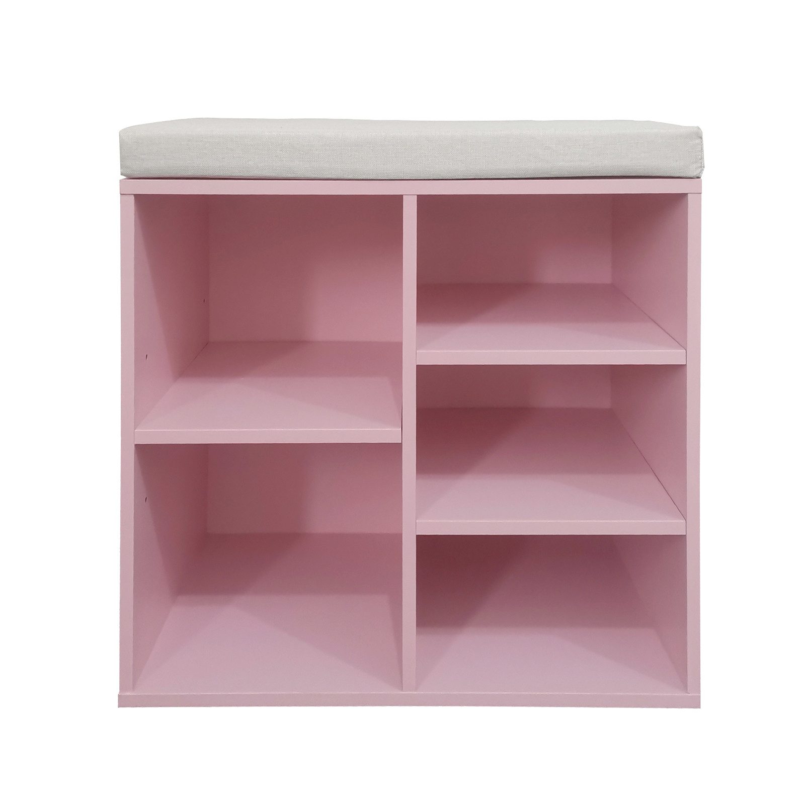 HTI-Living Schuhregal Schuhbank Katja 5 Regalfächer Rosa, Stück 1-tlg.