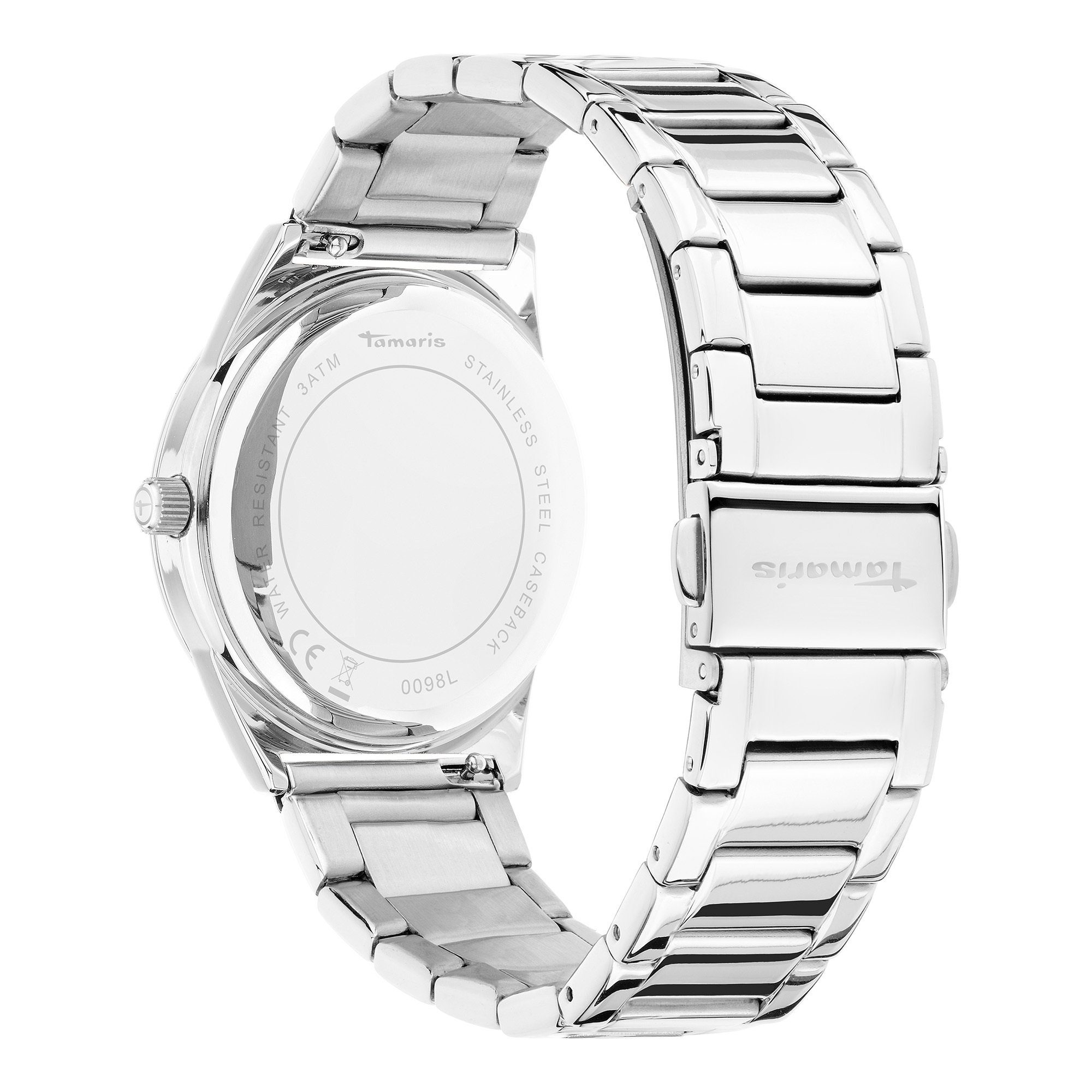 Tamaris Quarzuhr The Modern Classic Edelstahl