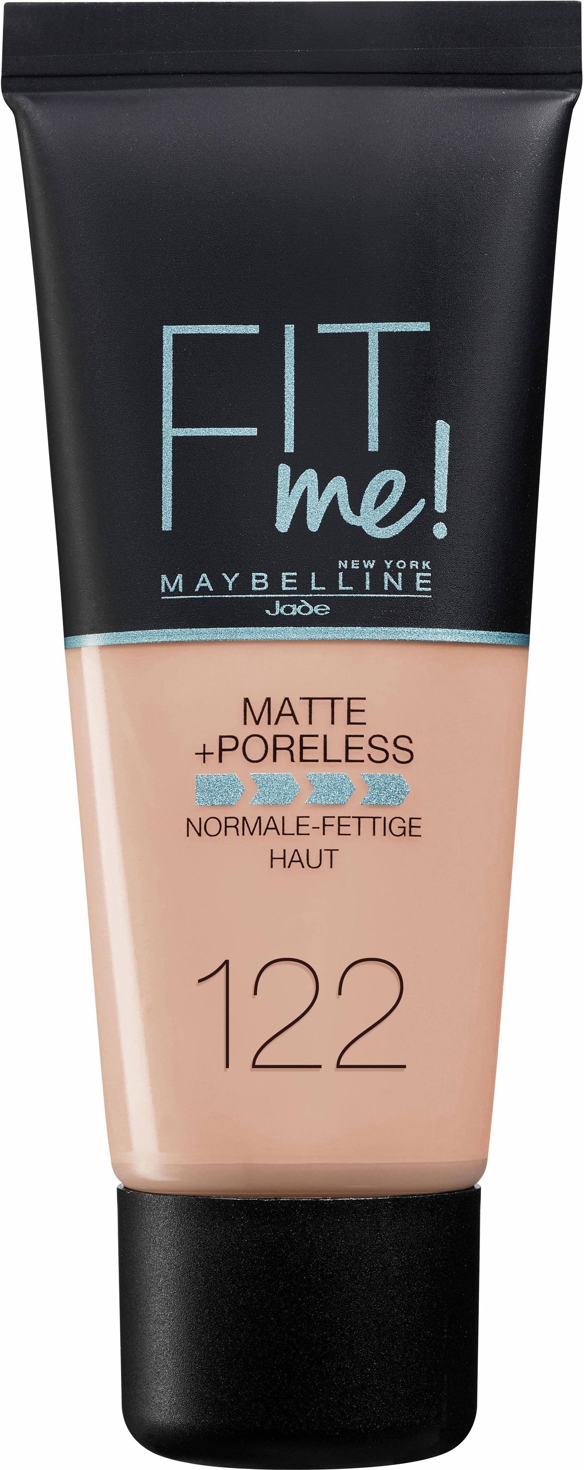 MAYBELLINE NEW YORK Foundation FIT ME! MATTE + PORELESS MAKE-UP, für einen natürlich mattierten Teint, leichte bis mittlere Deckkraft