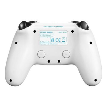 DELTACO Playstation 4 kabelloser Bluetooth-Controller Android Gaming-Controller (Hochpräziser 3D-Joystick, 2 programmierbare Makrotasten, Touchpad)