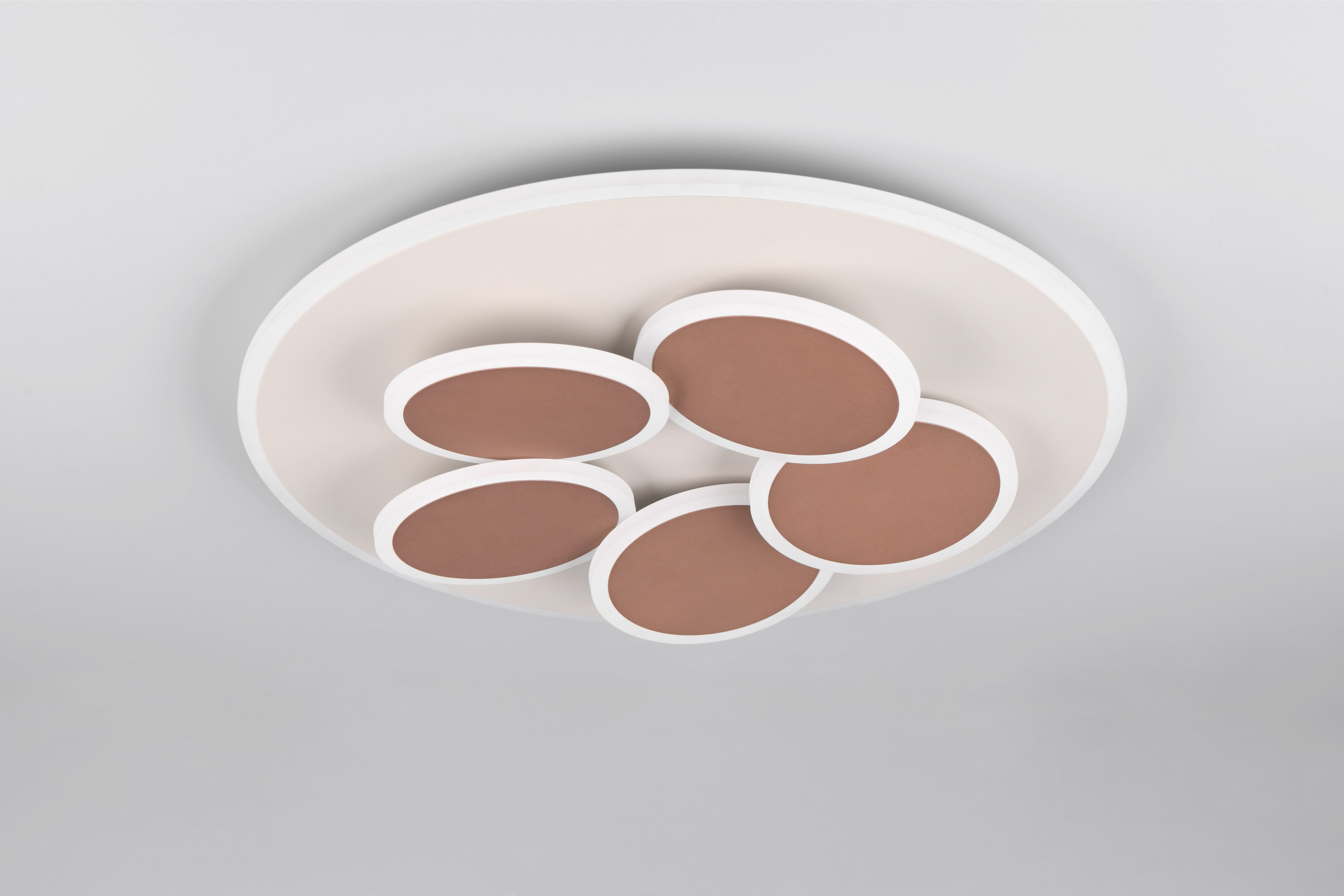 TRIO Leuchten LED Deckenleuchte MANDALA, LED Deckenlampe mit Fernbedienung, dimmbar CCT Nachtlicht, Dimmfunktion, LED fest integriert, warmweiß - kaltweiß, Memory- und Timerfunktion 4200 Lumen warm- bis kaltweiß 2700-6500K 35W