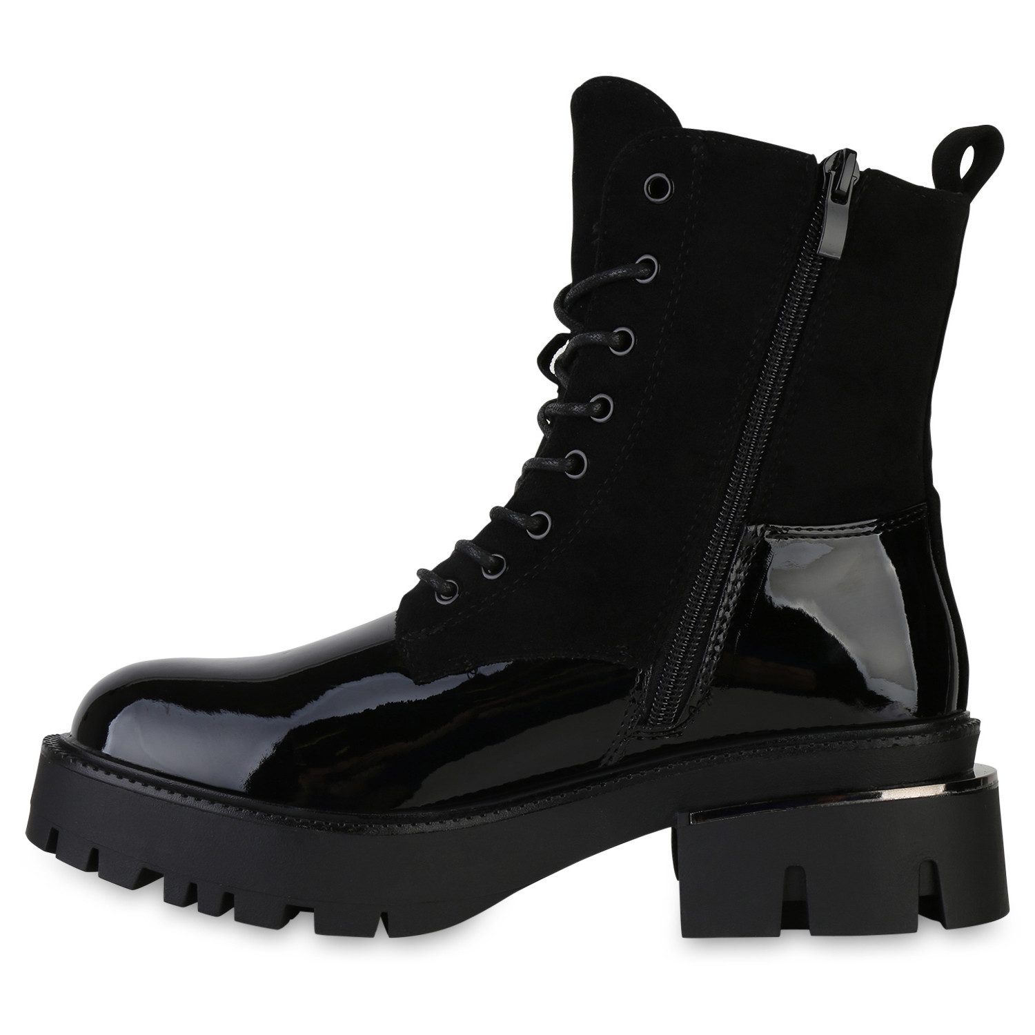 VAN HILL 841398 Schnürstiefelette Damen Schnürstiefeletten Stiefeletten Str günstig online kaufen