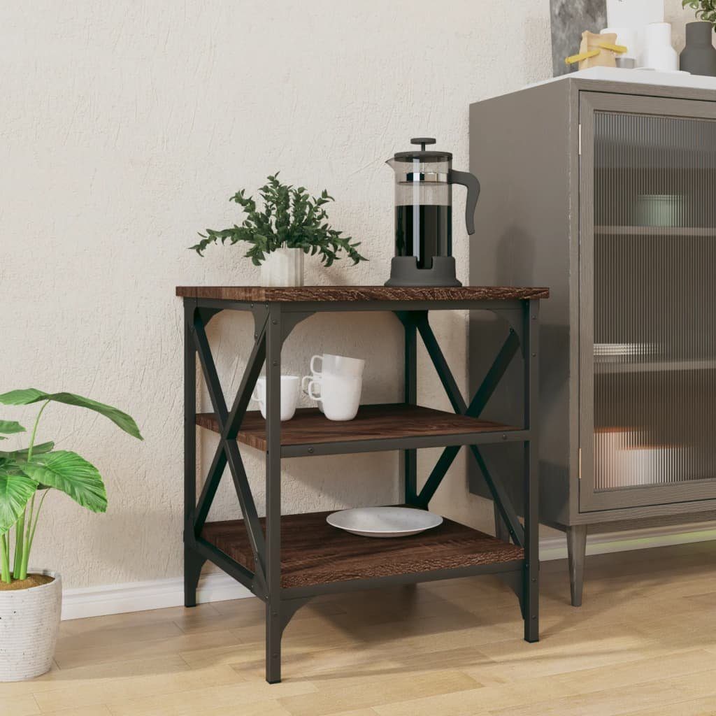 vidaXL Beistelltisch Beistelltisch Braun Eichen-Optik 40x42x50 günstig online kaufen