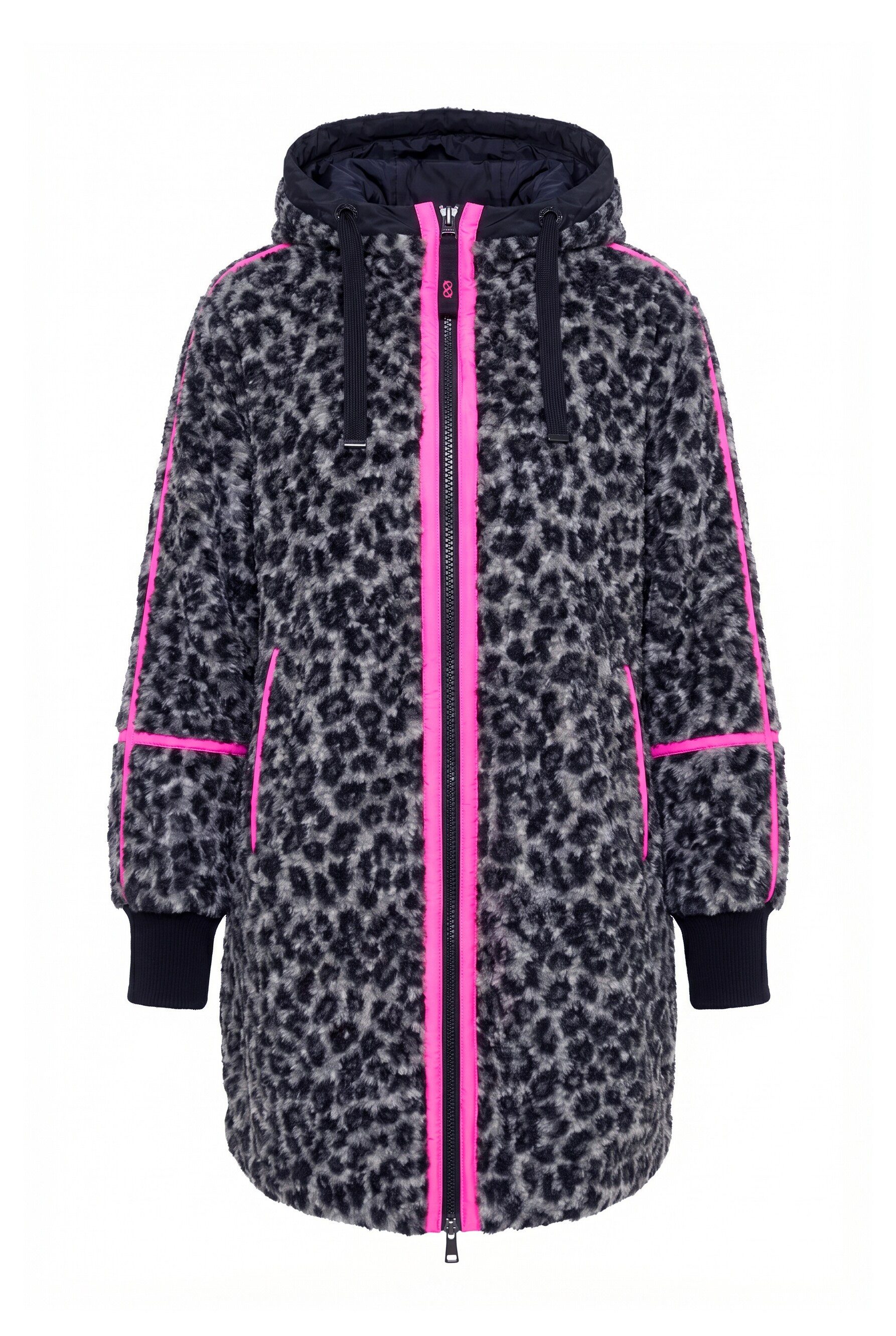 Laurasøn Wolljacke Teddyjacke Oversize Kapuze – Bild 2 von 4
