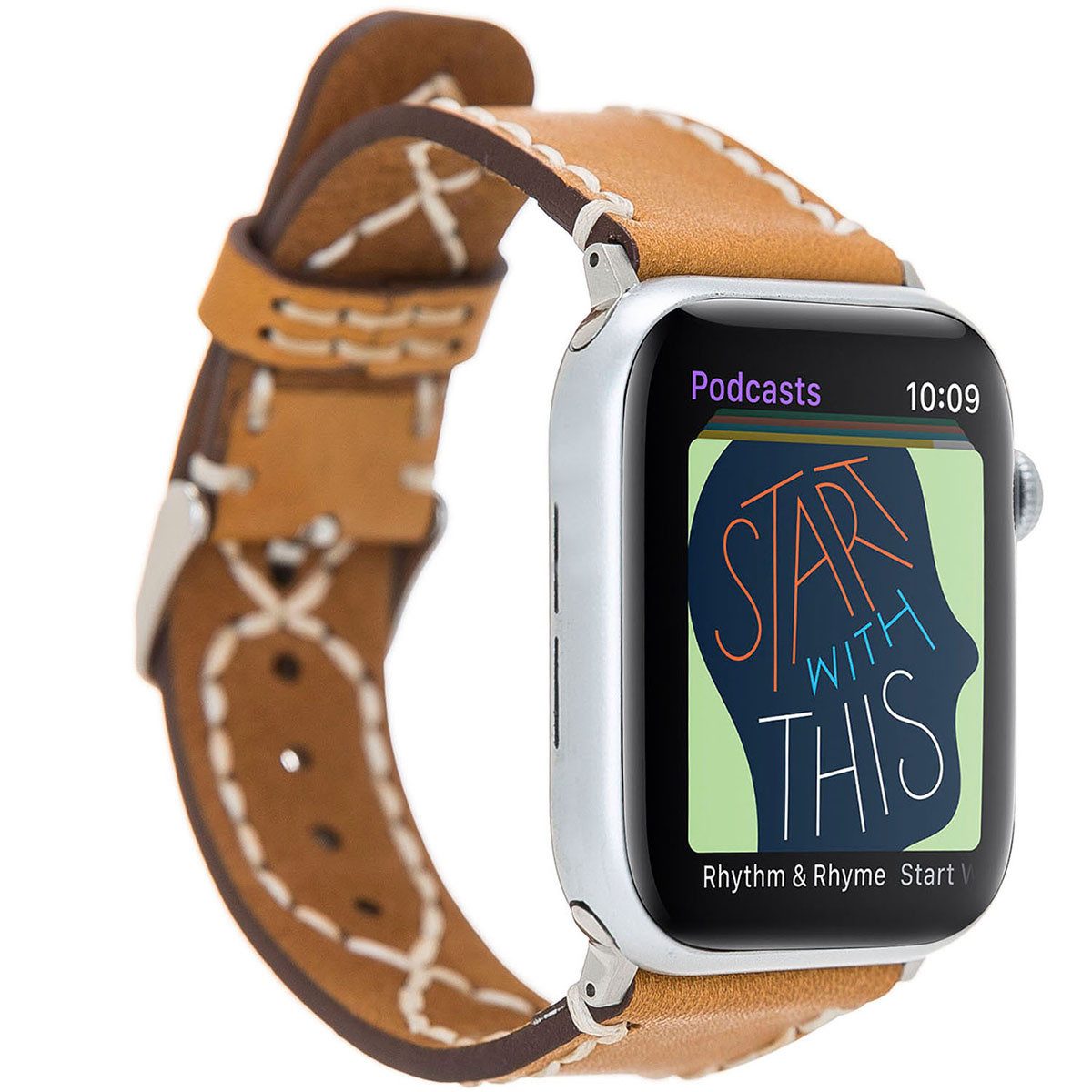 Burkley Smartwatch-Armband Exklusives Vintage Lederarmband, Handmade Stil 22