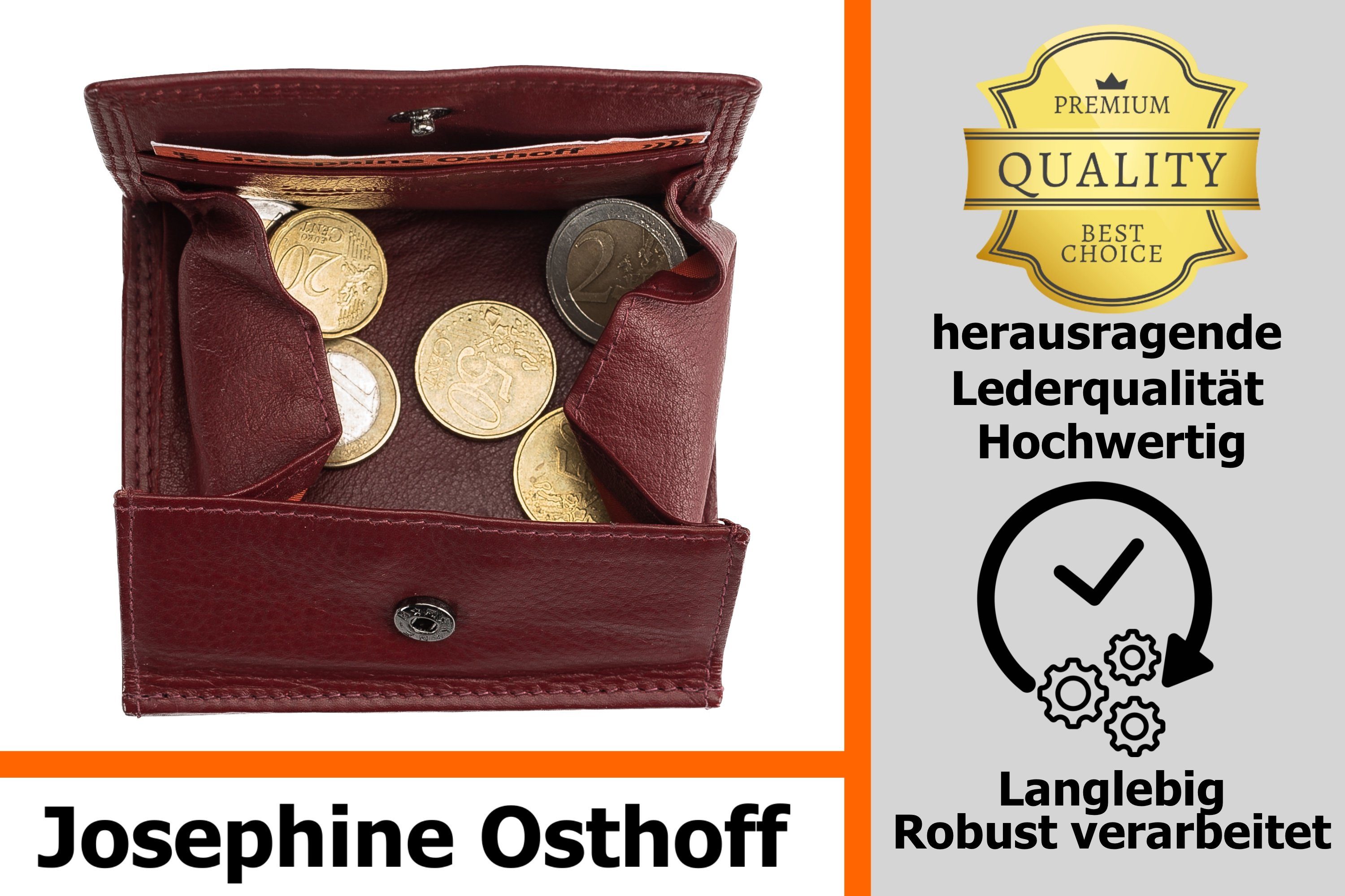 Josephine Geldbörse Osthoff Schachtel Geldbörse Wiener bordeaux