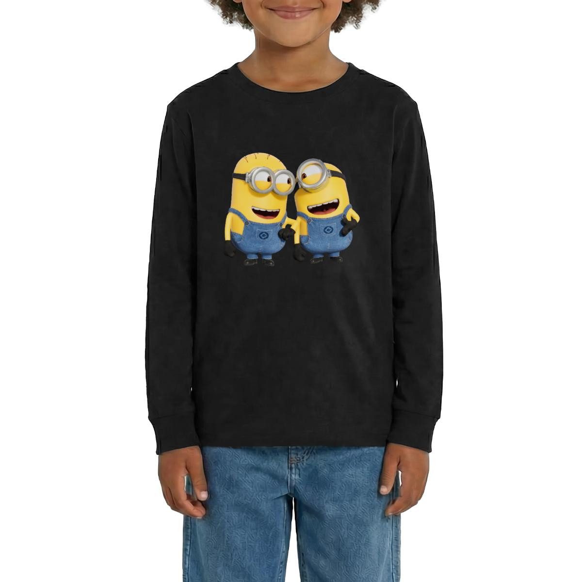 T-Shirt Minions Despicable Me Phil Und Stuart Teenager Premium Langarmshirt