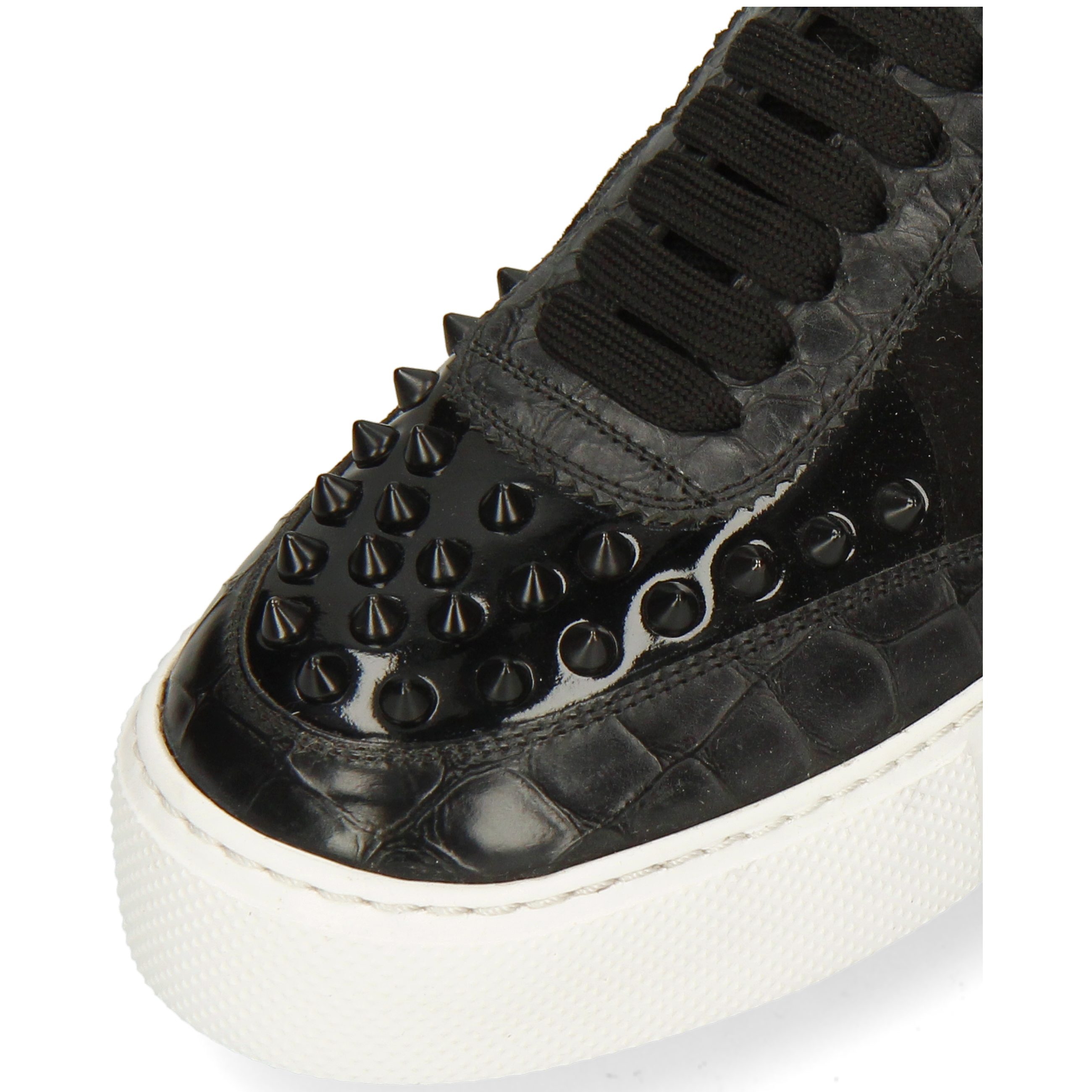 Melvin & Hamilton Patent 9 Crock Sneaker Black Amber Suede Reverse