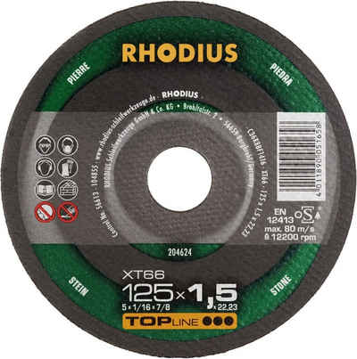 Rhodius Winkelschleifer Rhodius Trennscheibe extradünn XT66 Ø 125 mm