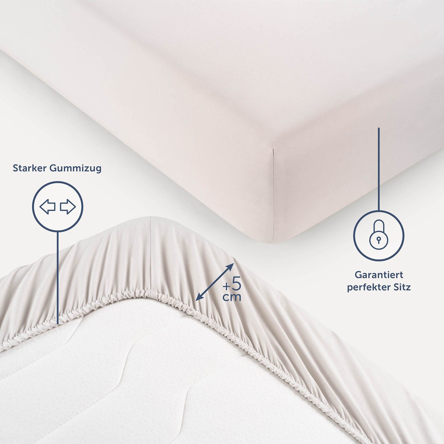 Blumtal Spannbettlaken Bettlaken aus Mikrofaser OEKO-TEX® günstig online kaufen
