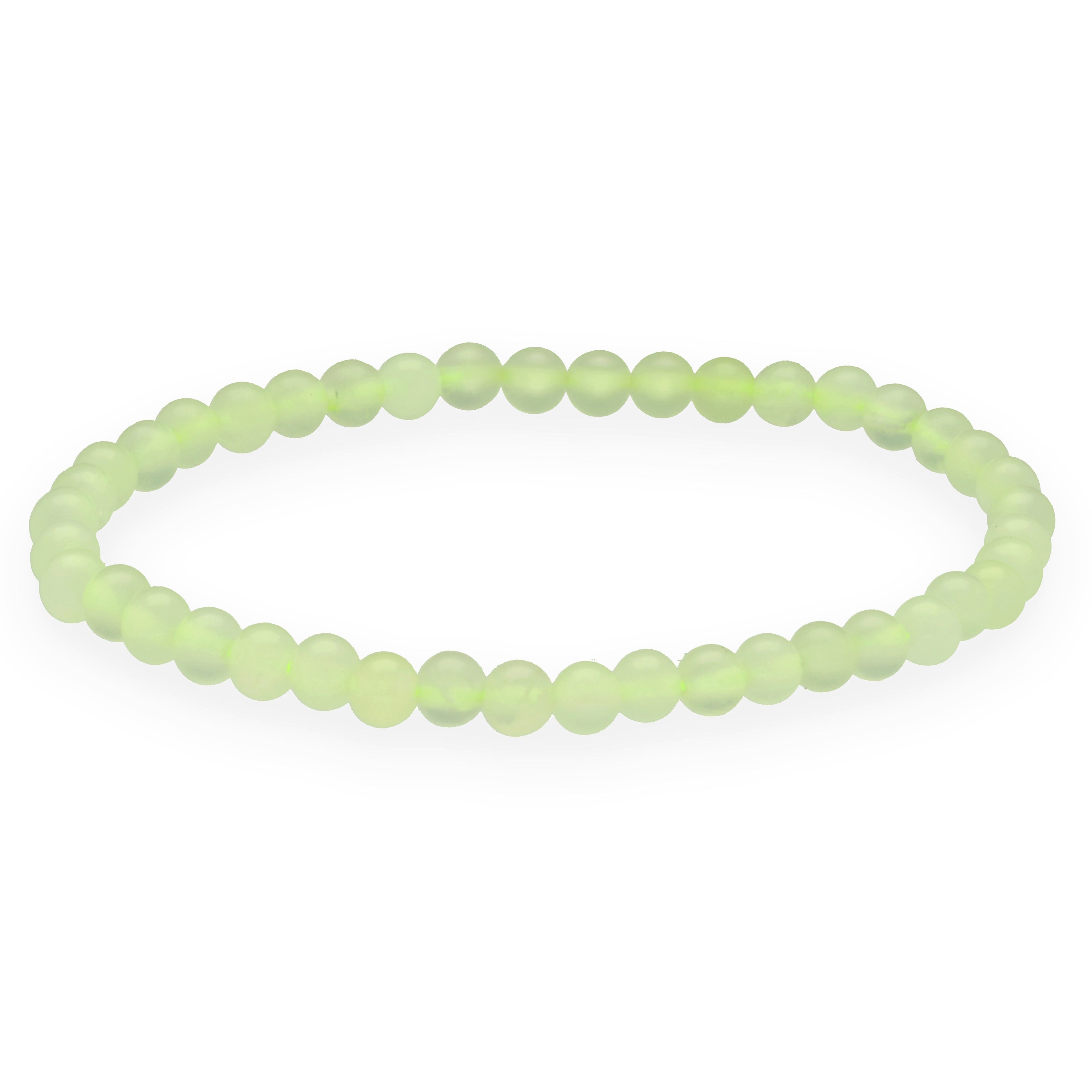 Lebensquelle Plus Armband Chinajade Mini-Kugelarmband, 4 mm