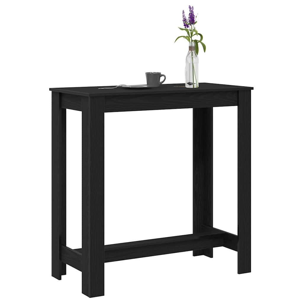 vidaXL Esstisch Bartisch 102 x 50 x 103,5 cm Holzwerkstoff Schwarz Eichen-Optik (1-St)