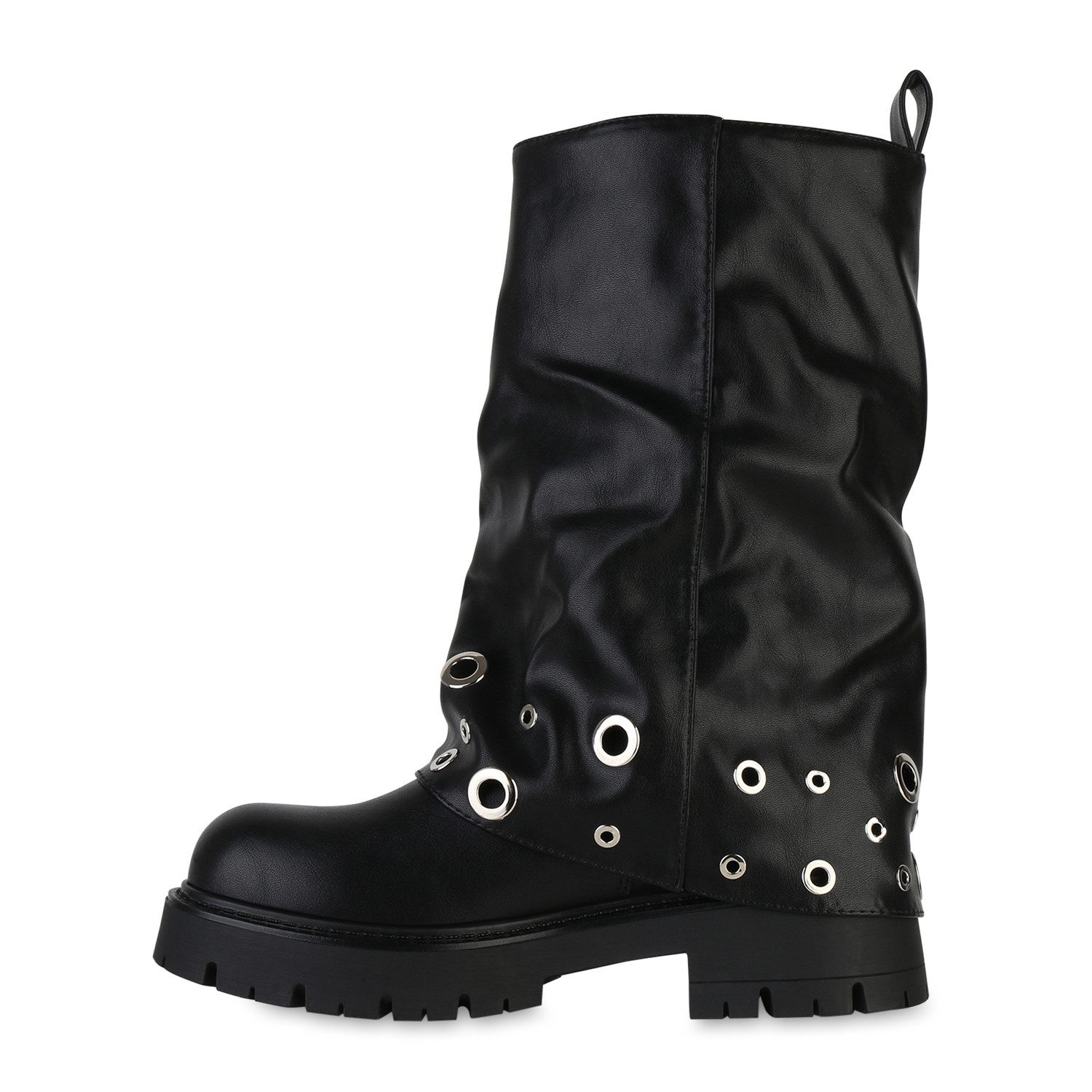VAN HILL 841798 Stiefel Damen Leicht Gefütterte Bikerstiefel Stiefel Profil günstig online kaufen